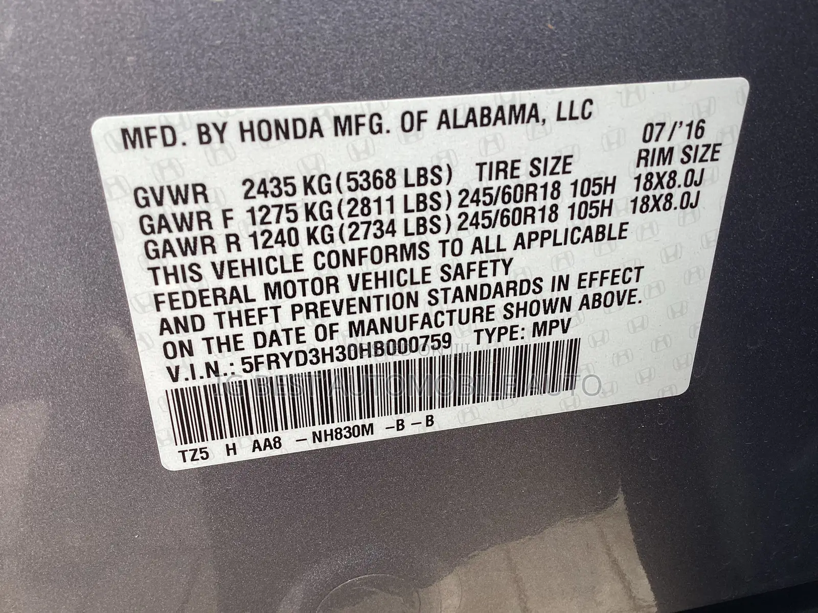 Acura MDX 2017 Silver