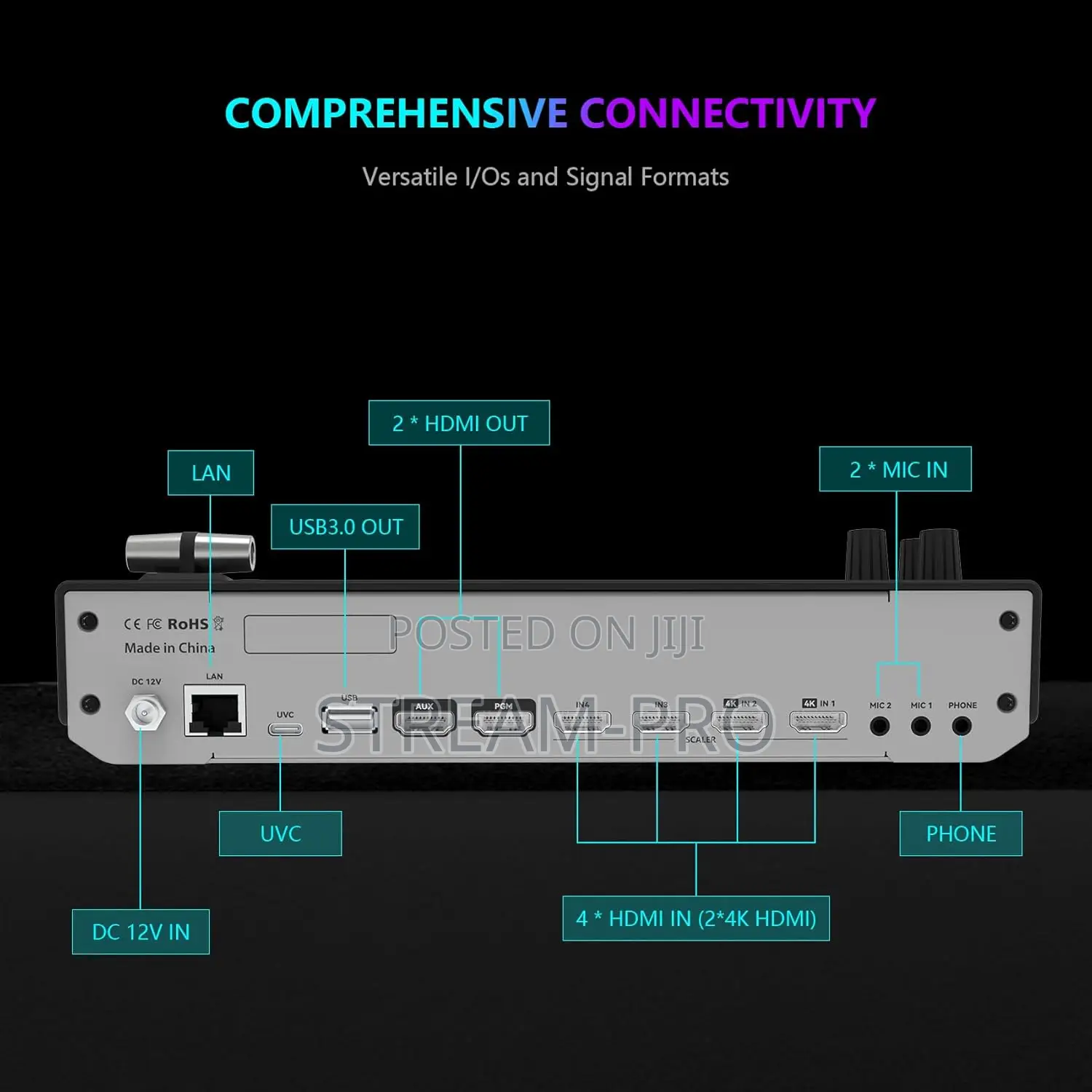Sprolink Neolive R5 Pro Sdi-Hdmi Usb Live Streaming Video Switcher