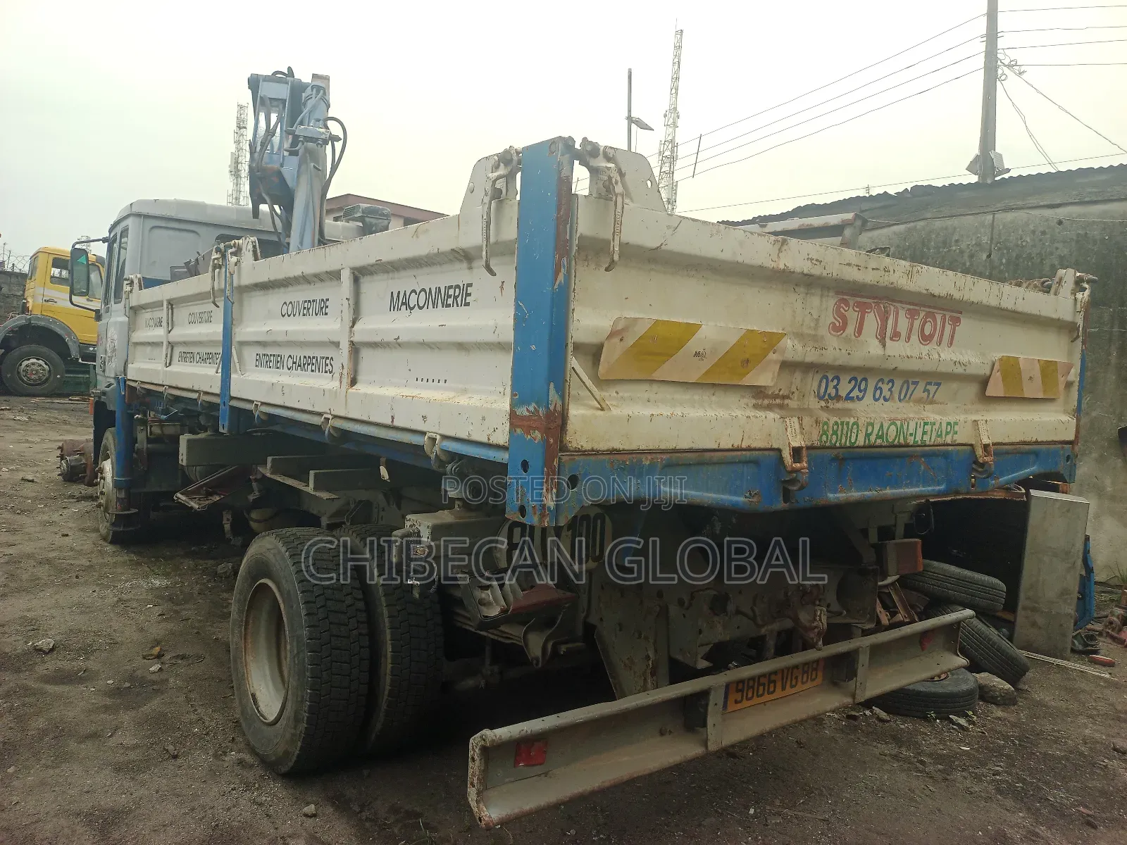 Iveco Tipper Truck 6 Tyres With Hiab Crane (Tokunbo)