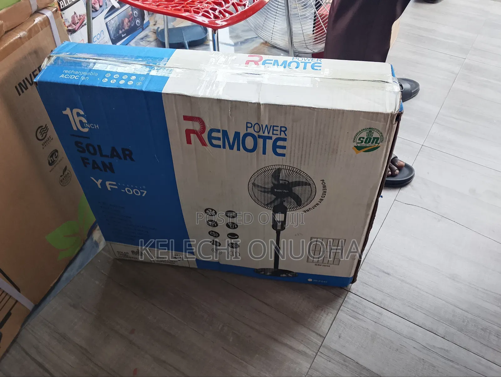 Rechargeable Solar Dc Fan 15watts