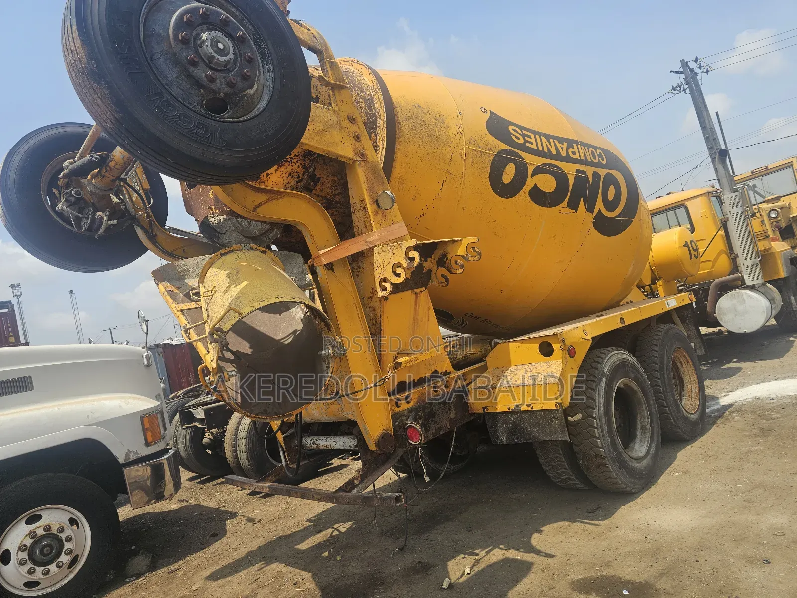 Mack Truck Concrete Mixer 2005 Yellow