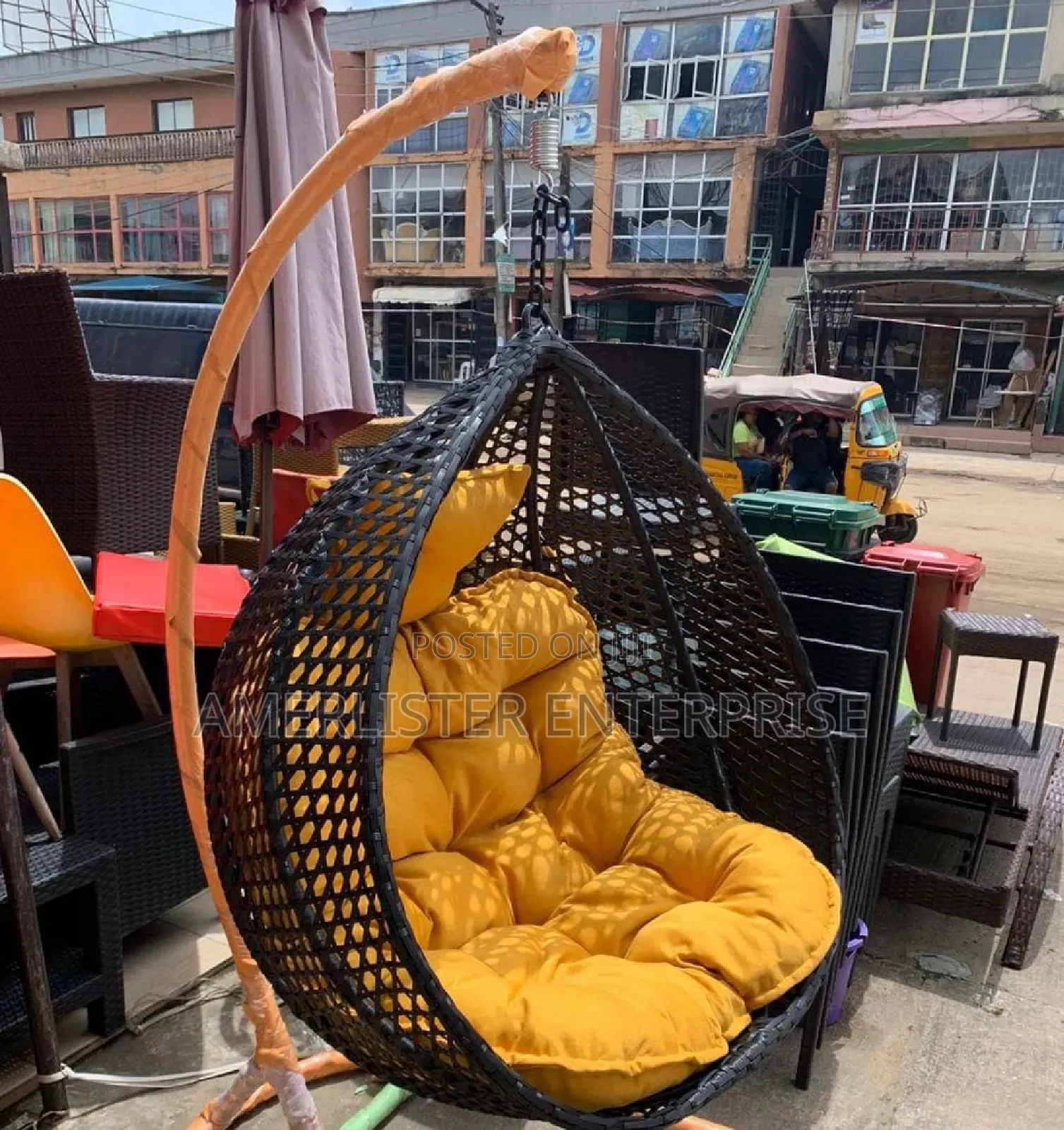 Outdoor/Indoor Rattan Swing Chair