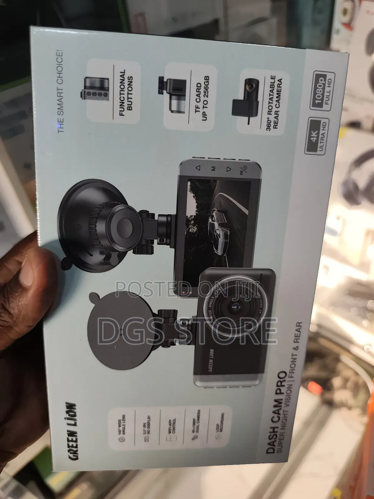Original Green Lion Cam Pro Front Rear Camera