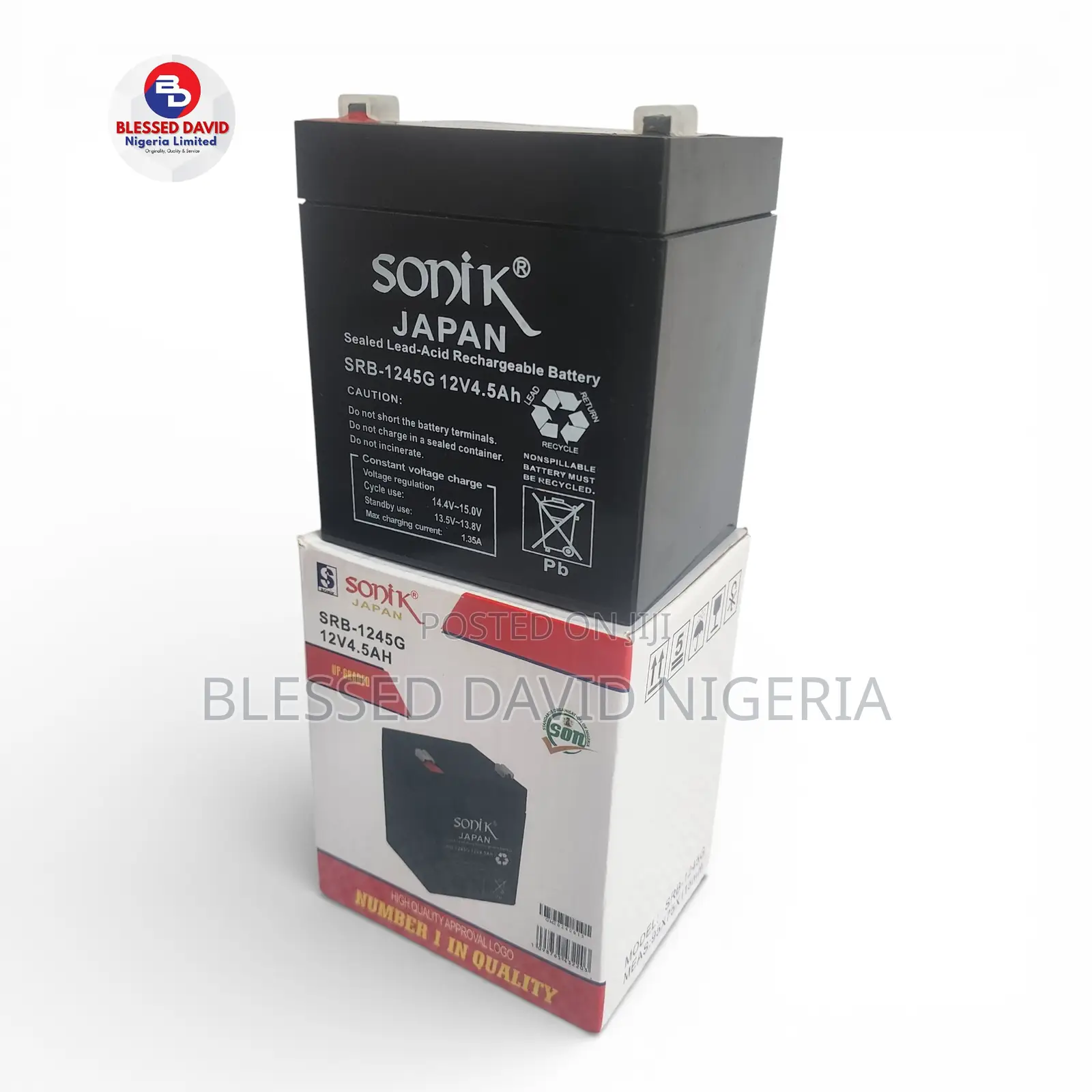 Sonik Japan 12v 4.5ah Replacement Battery