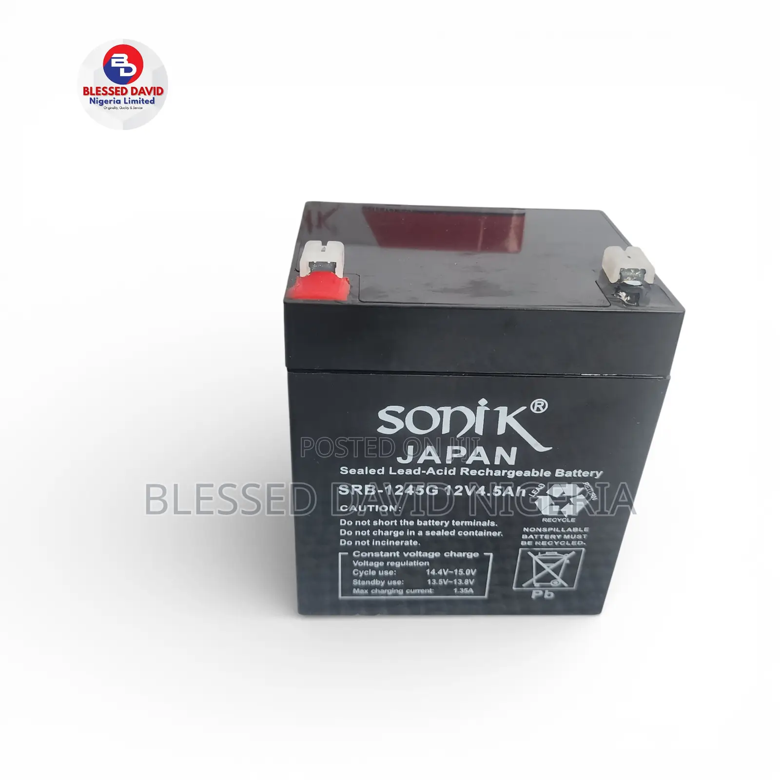 Sonik Japan 12v 4.5ah Sealed Lead-acid Rechargeable Battery