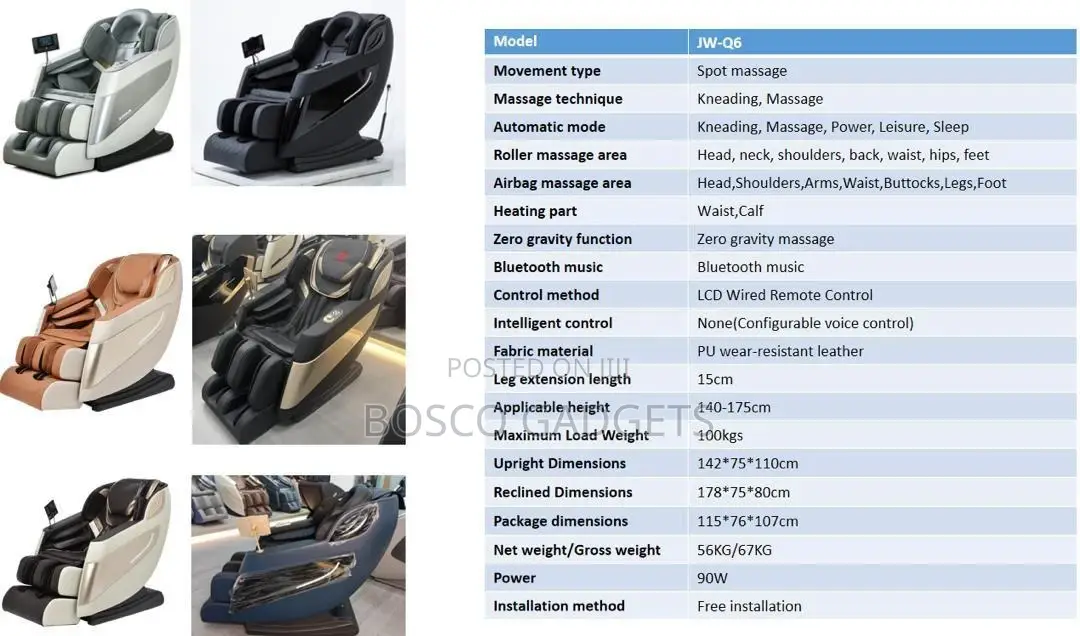 Full Body Reclining Massage Chair – Deep Tissue Foot Massage