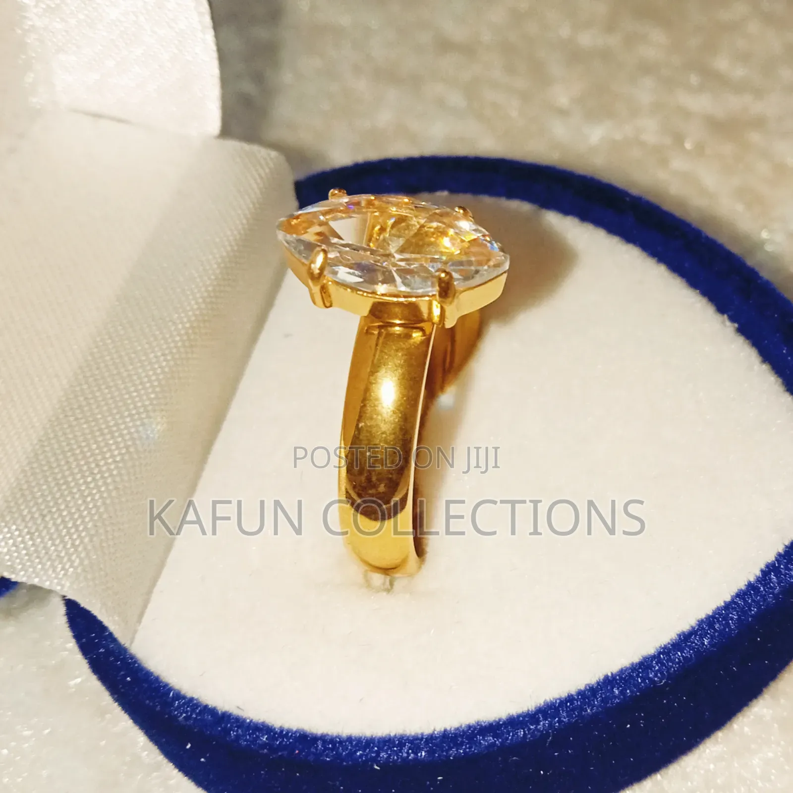 Non-Fading Titanium Steel Proposal Ring