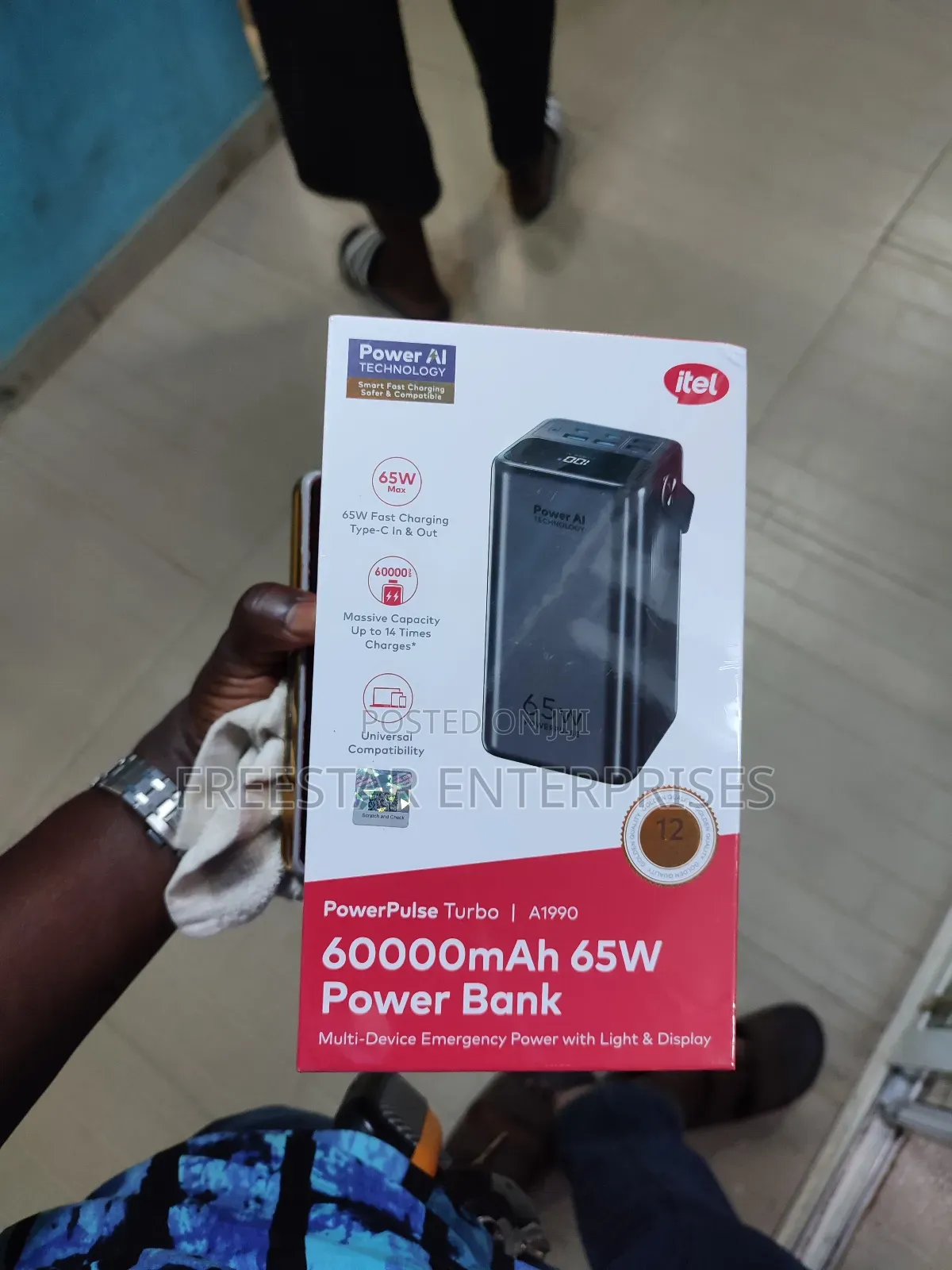 Itel 60000mah Power Bank. Itel 65w Power Bank.