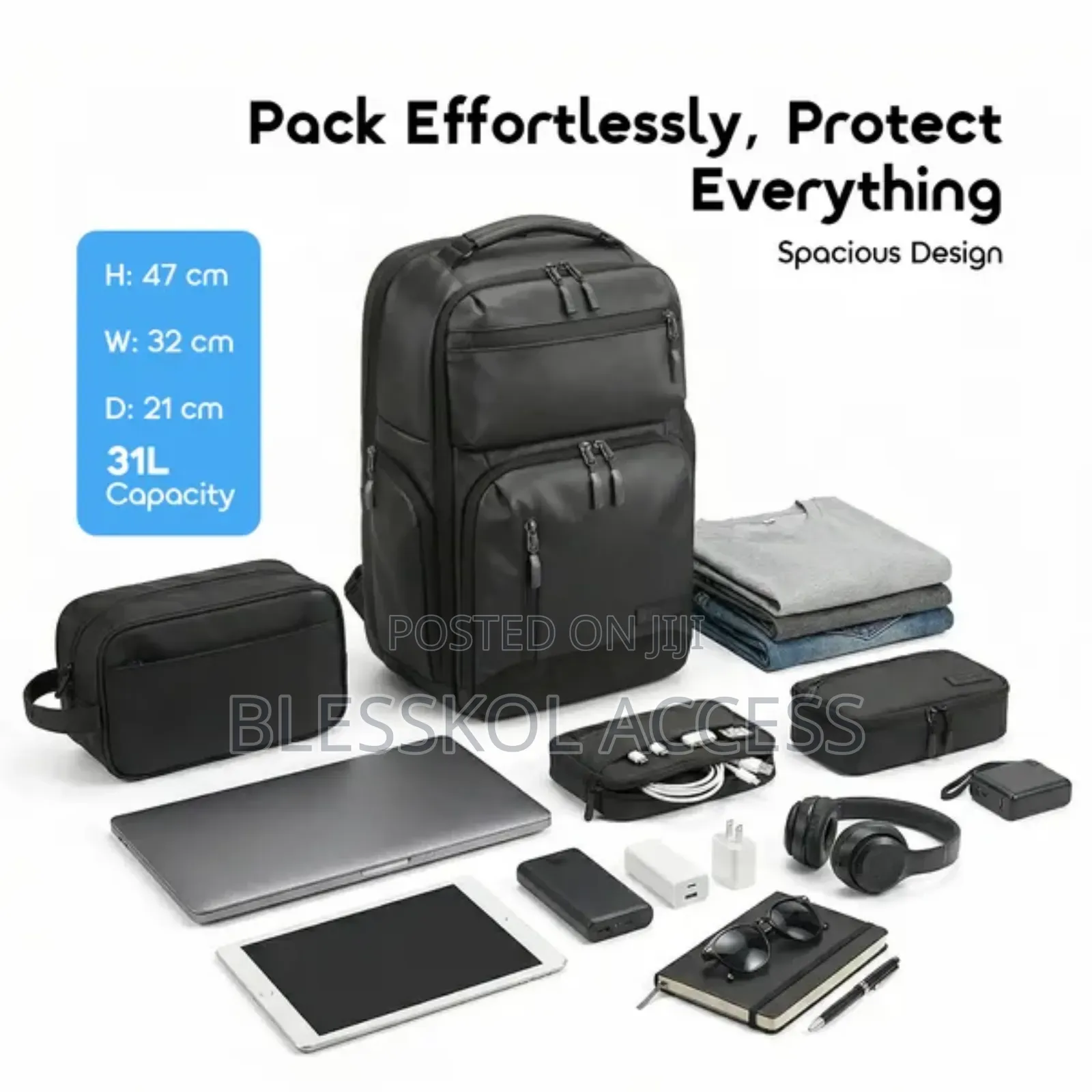 Oraimo SpaceFlow Spacious Waterproof Backpack