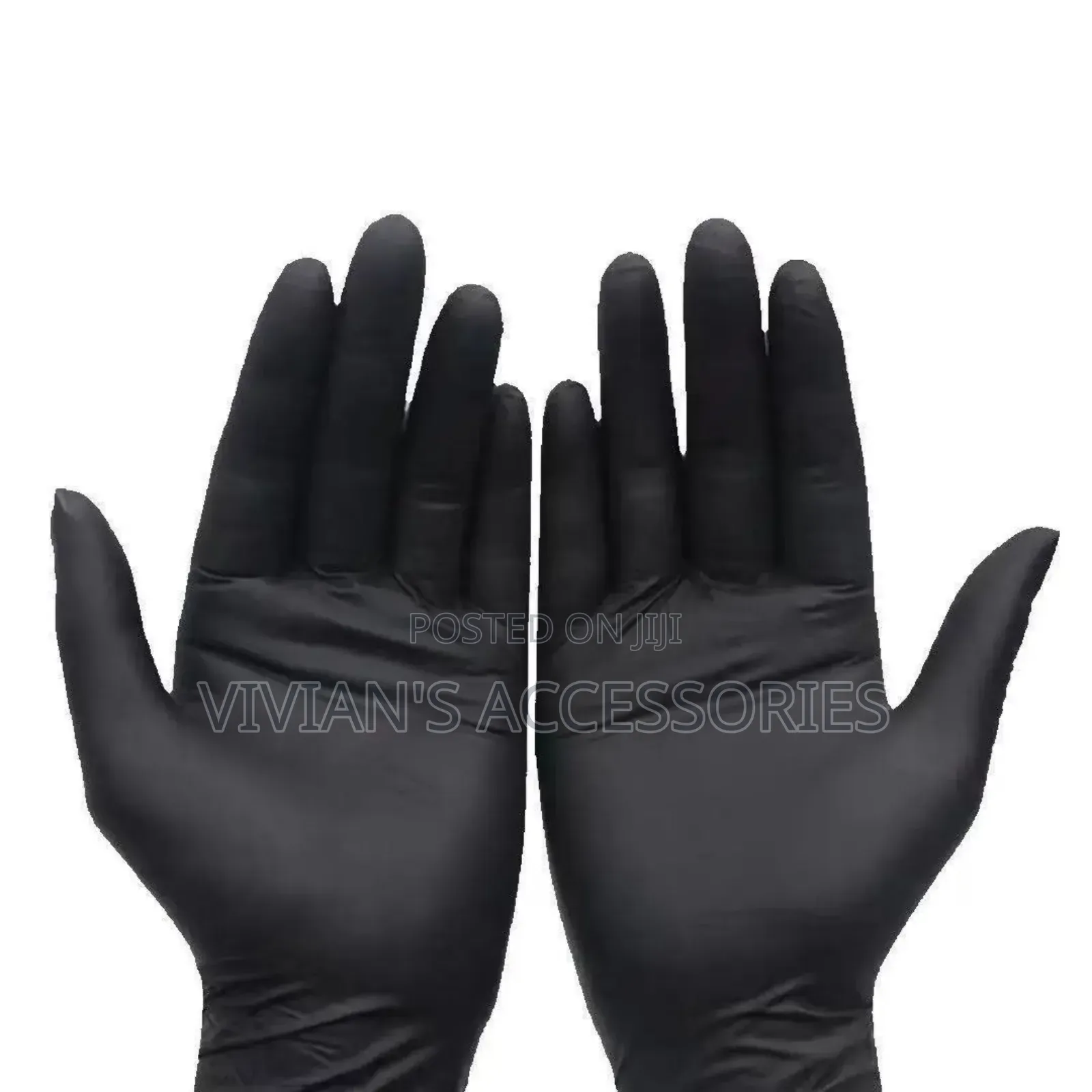 100pcs/ Box Black Disposable Nitrile Hand Glove