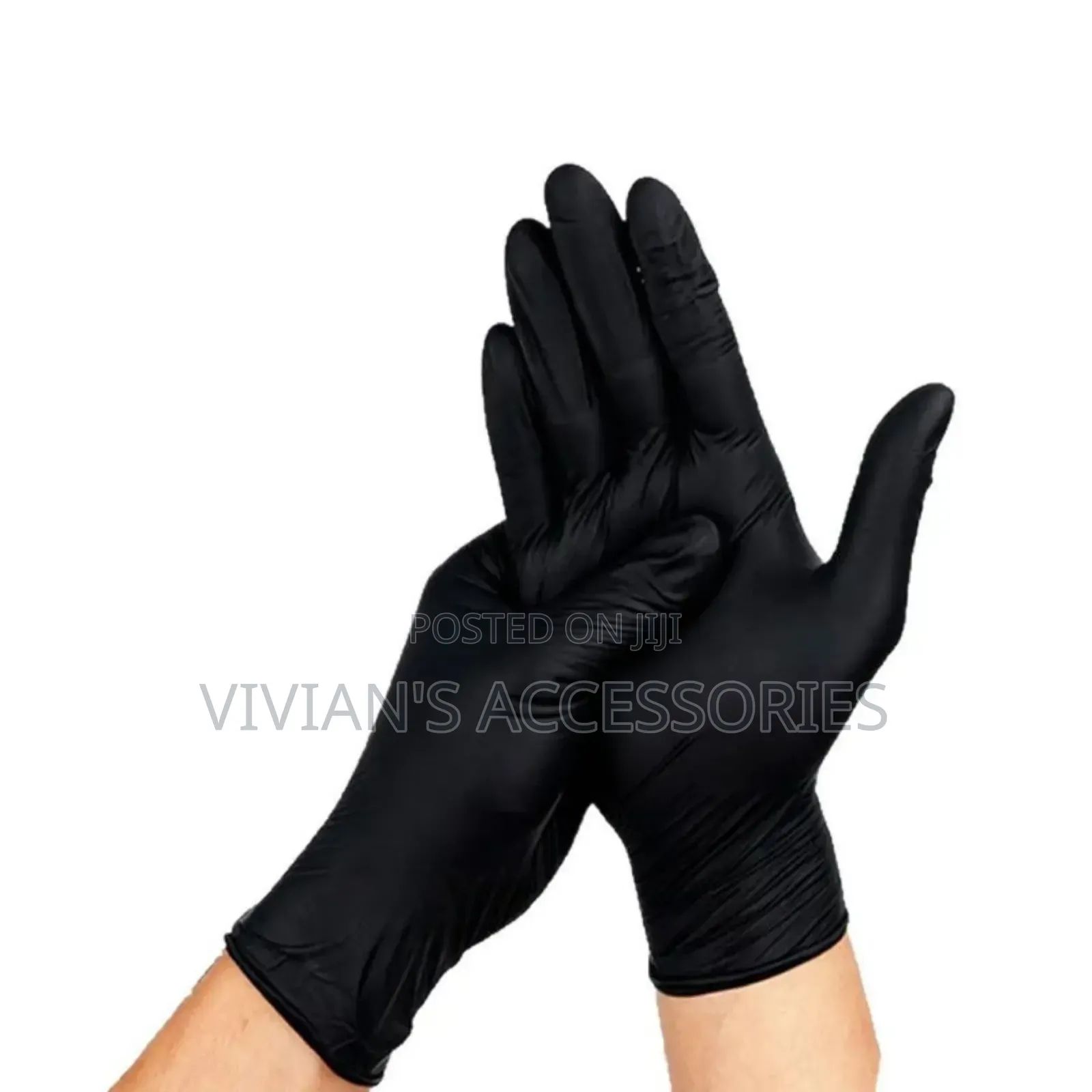 100pcs/ Box Black Disposable Nitrile Hand Glove