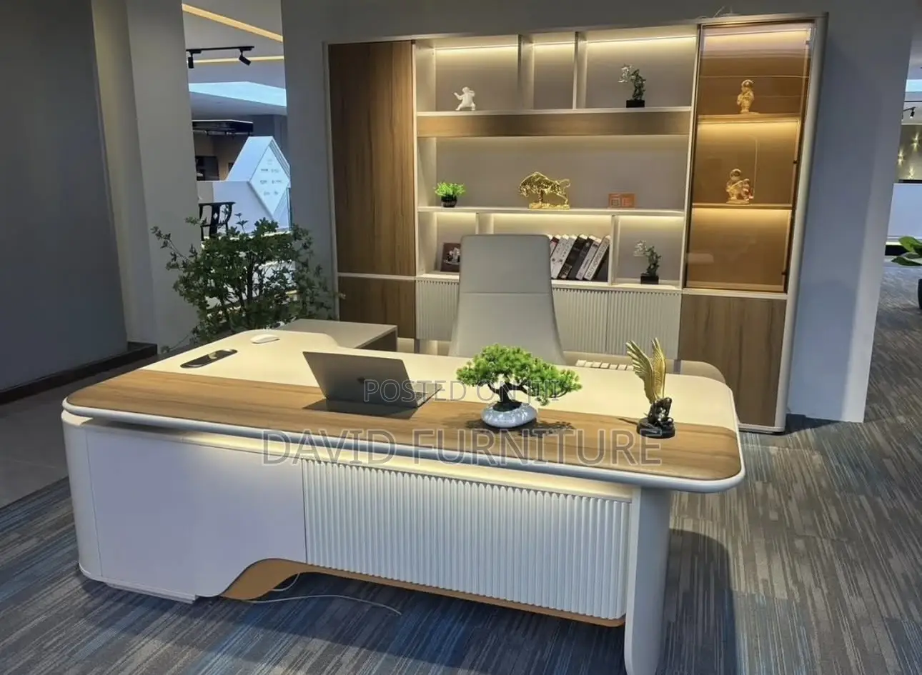 Modern Executive Office Desk (Table Only)