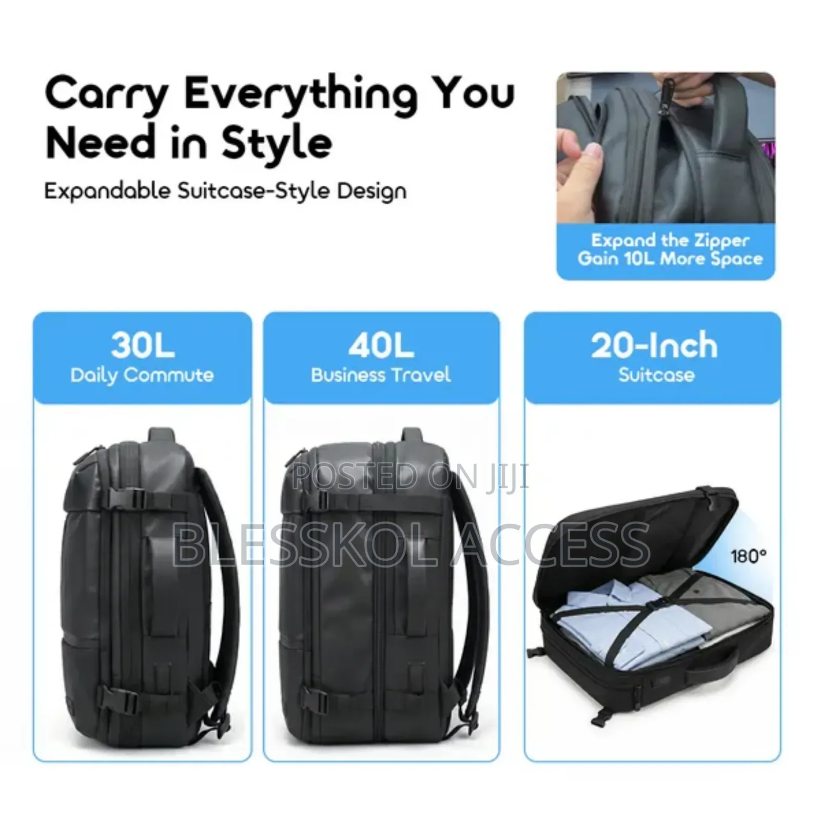 Oraimo Megacarry Expandable Business Backpack