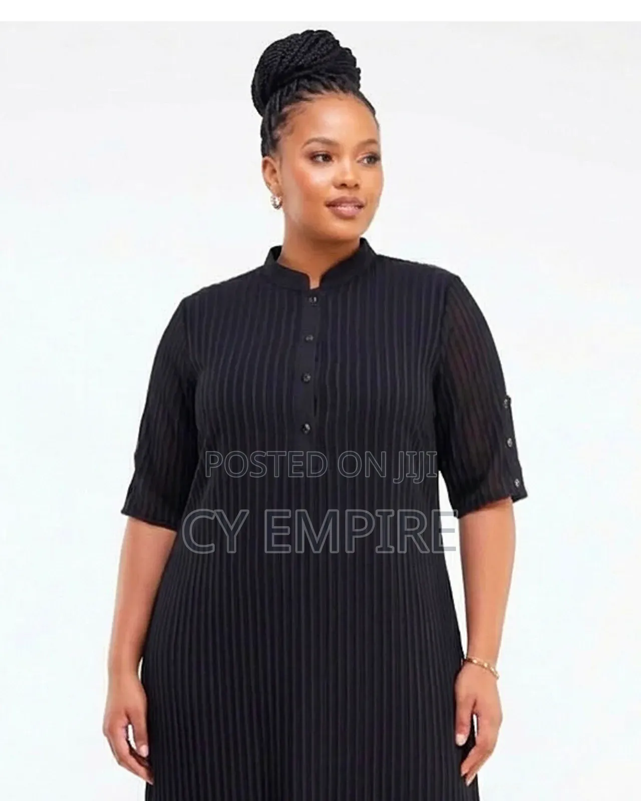 The Pinstripe Kaftan