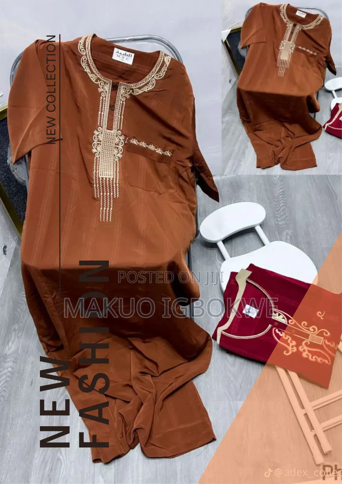 Jalabiya Outfits With Short Hand [ 54-62 Sizes ]