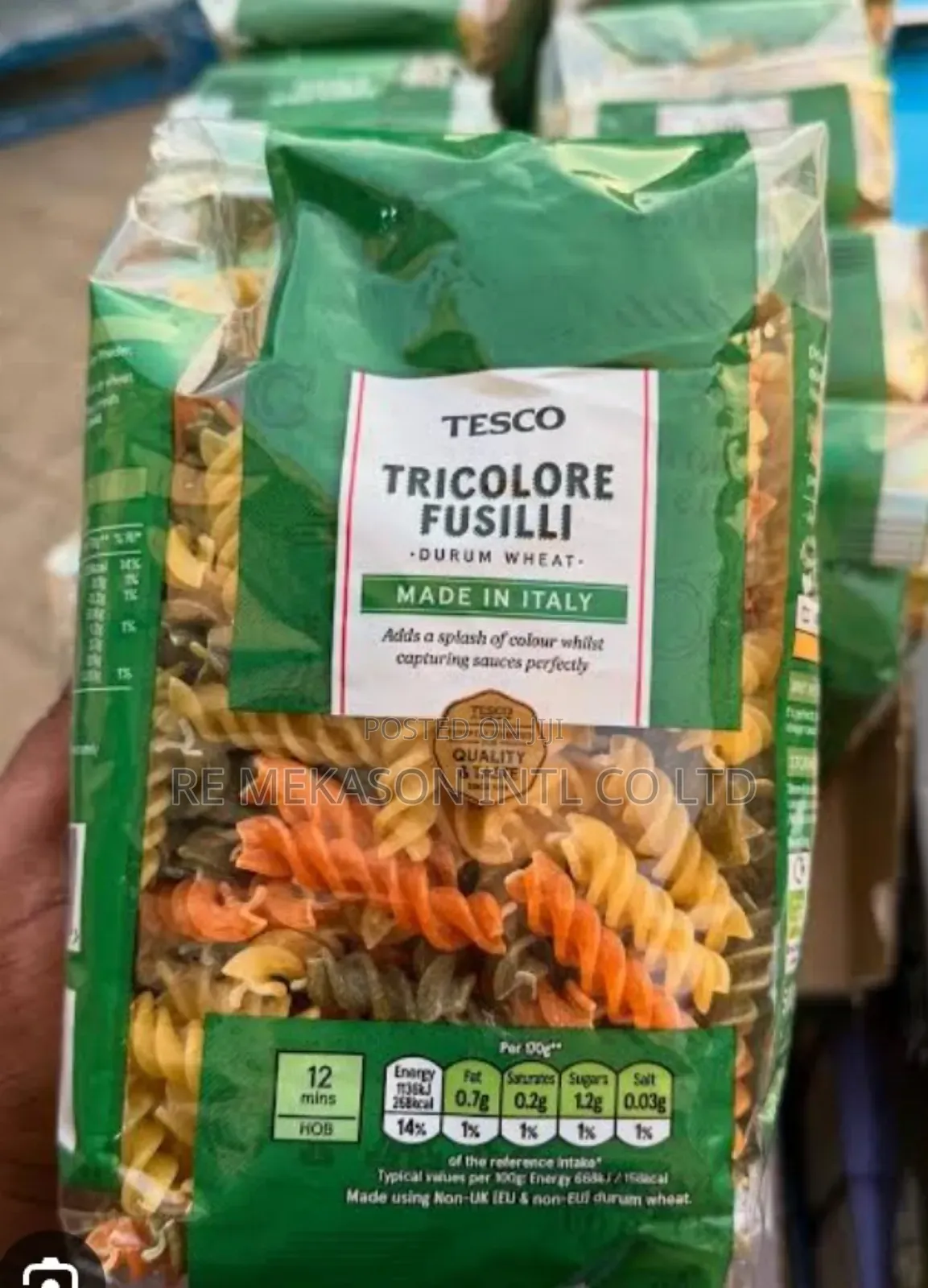 Tesco Tricolore Fusilli Pasta Twists