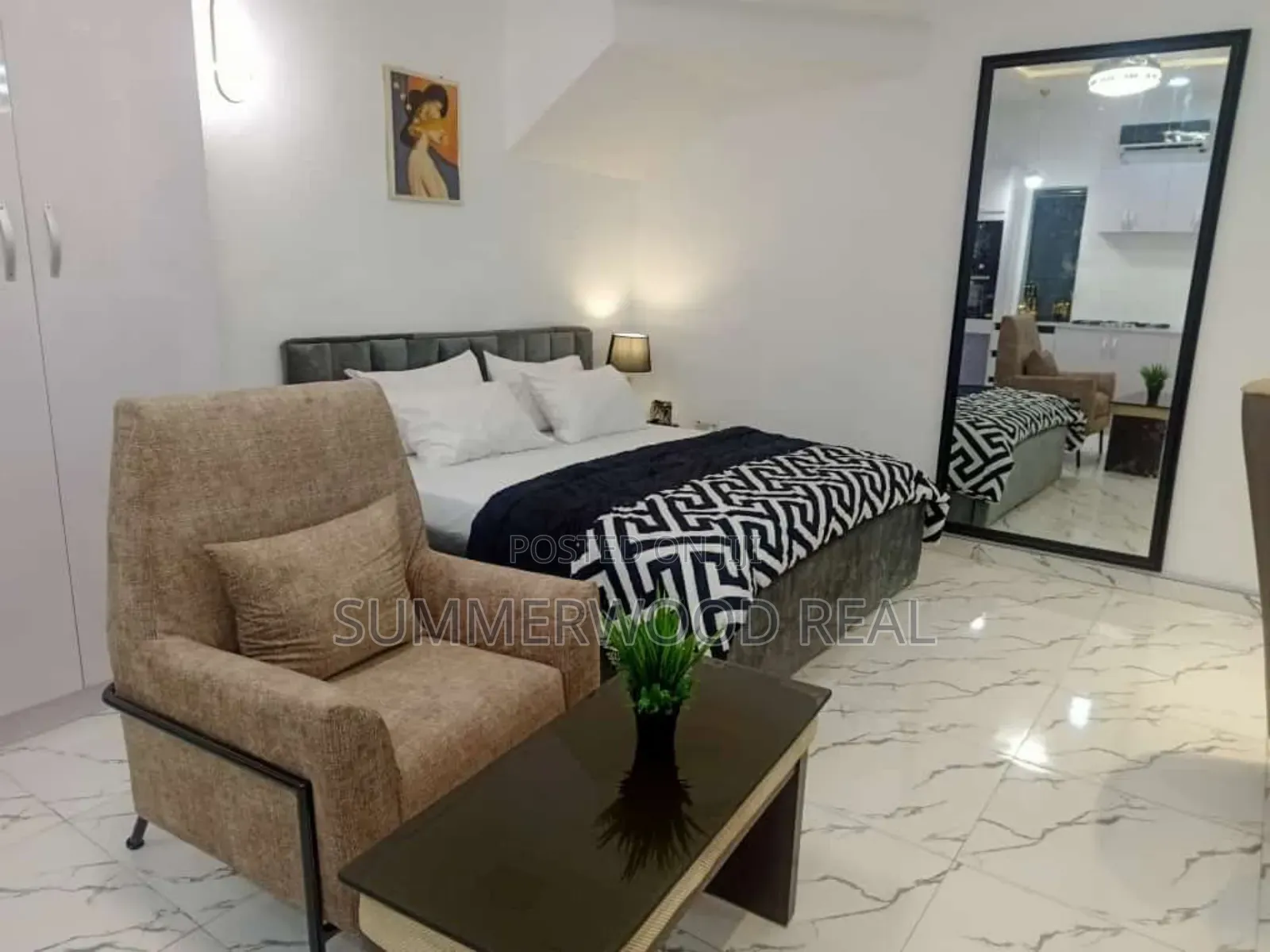 Furnished Studio Apartment in Chevy View, Lekki Phase 2 for rent