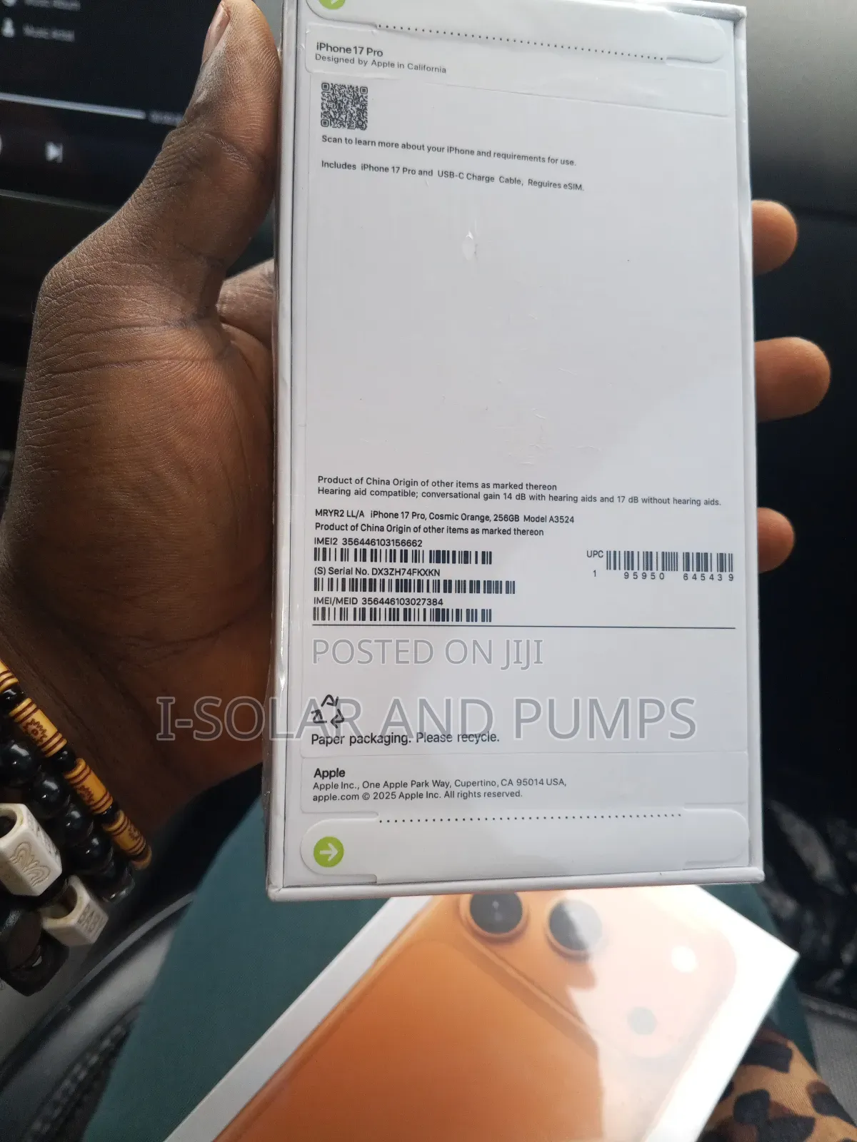 New Apple iPhone XR 64 GB Orange