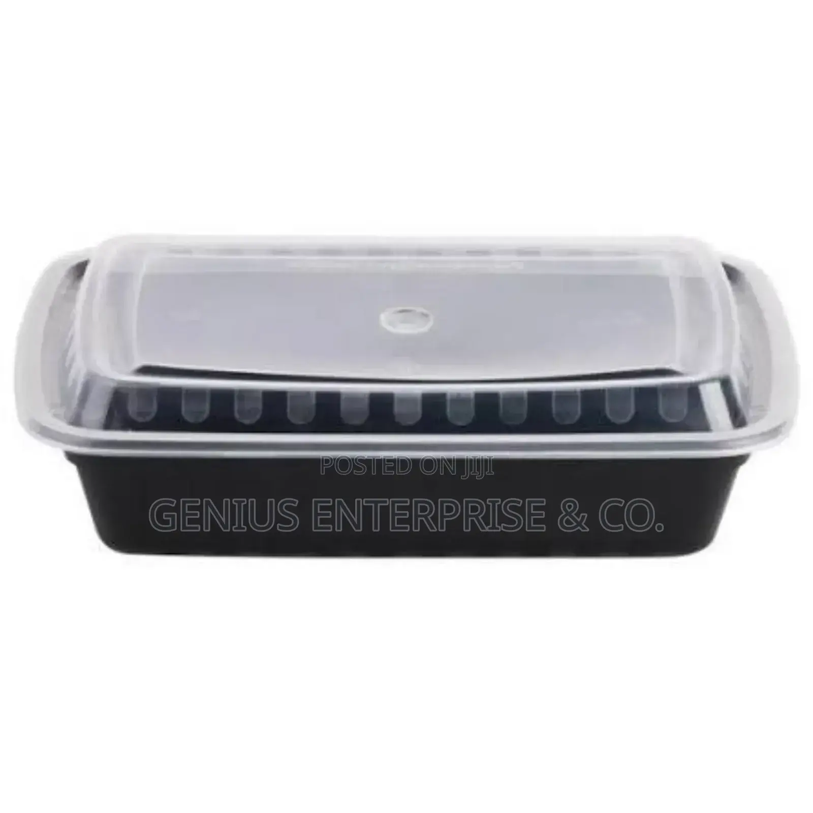 Portable Flat High Profile Quality 1000ml 750ml Black Plate (50pcs)