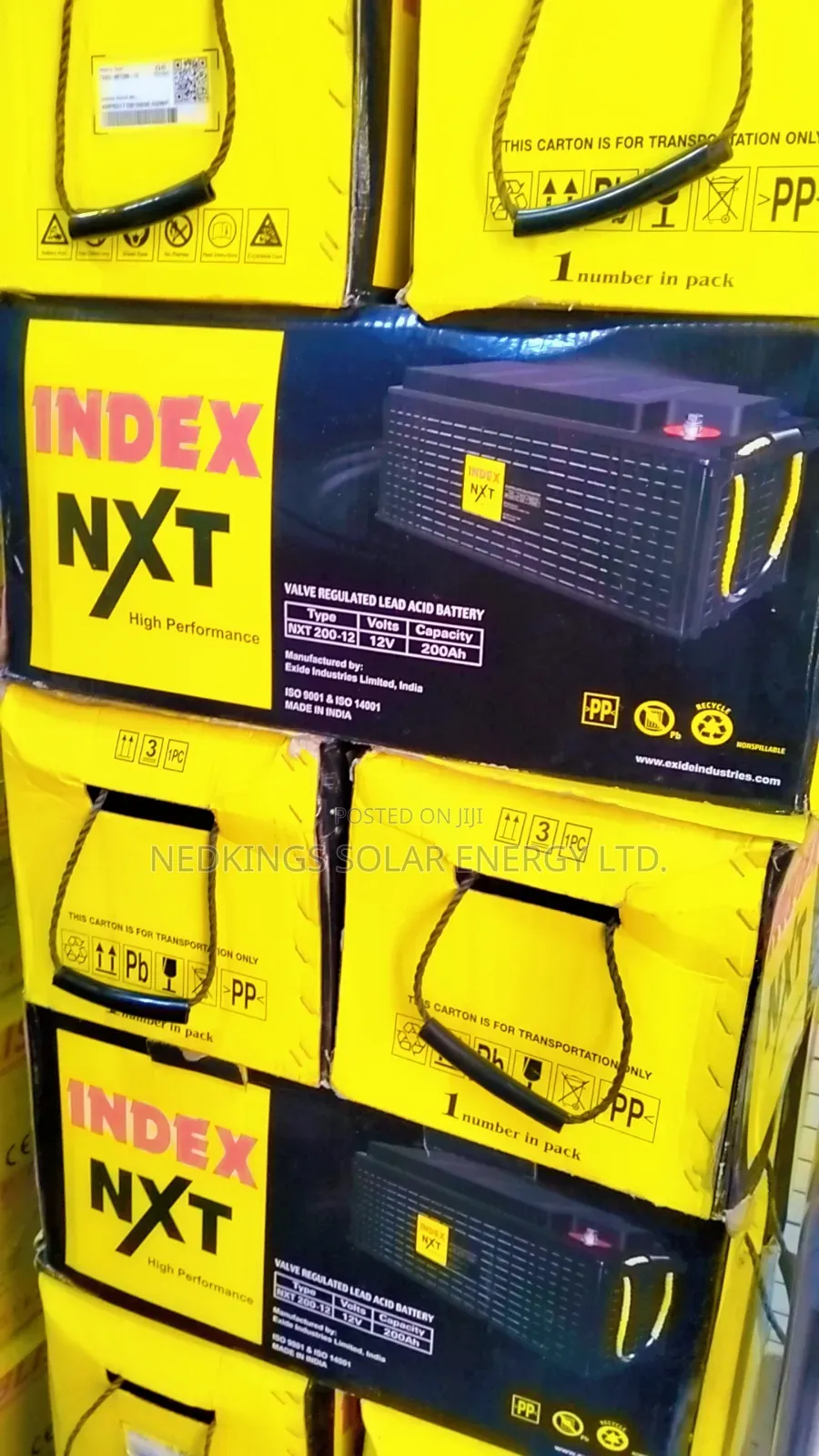 Index Dry Cell Batteries (200ah/12v)