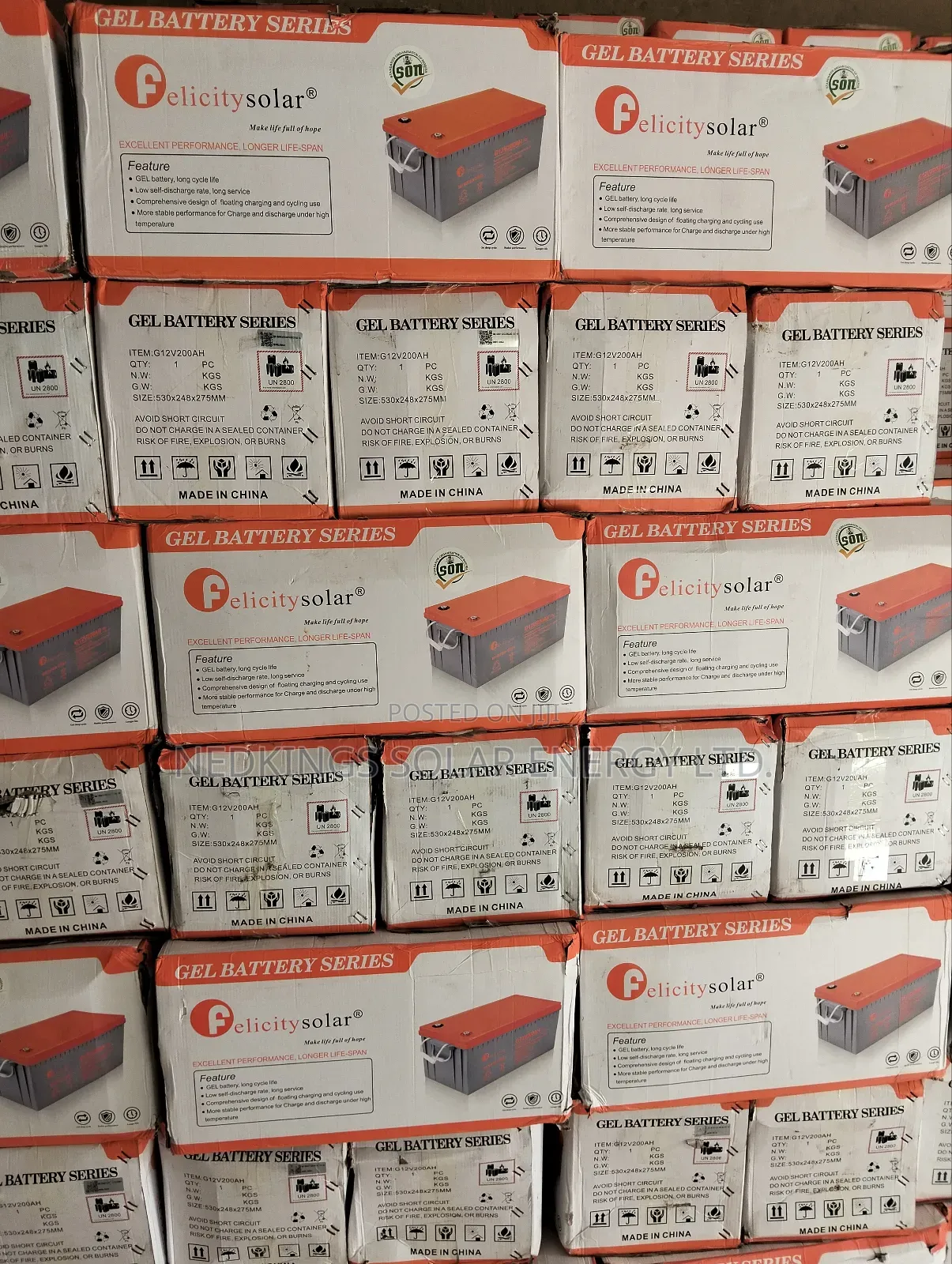 Felicity Dry Cell Batteries 200ah 12v