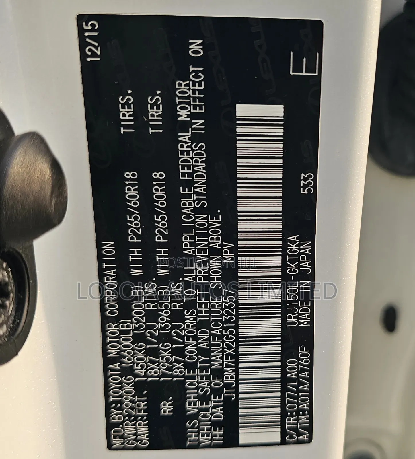 Lexus GX 460 Luxury 2015 White