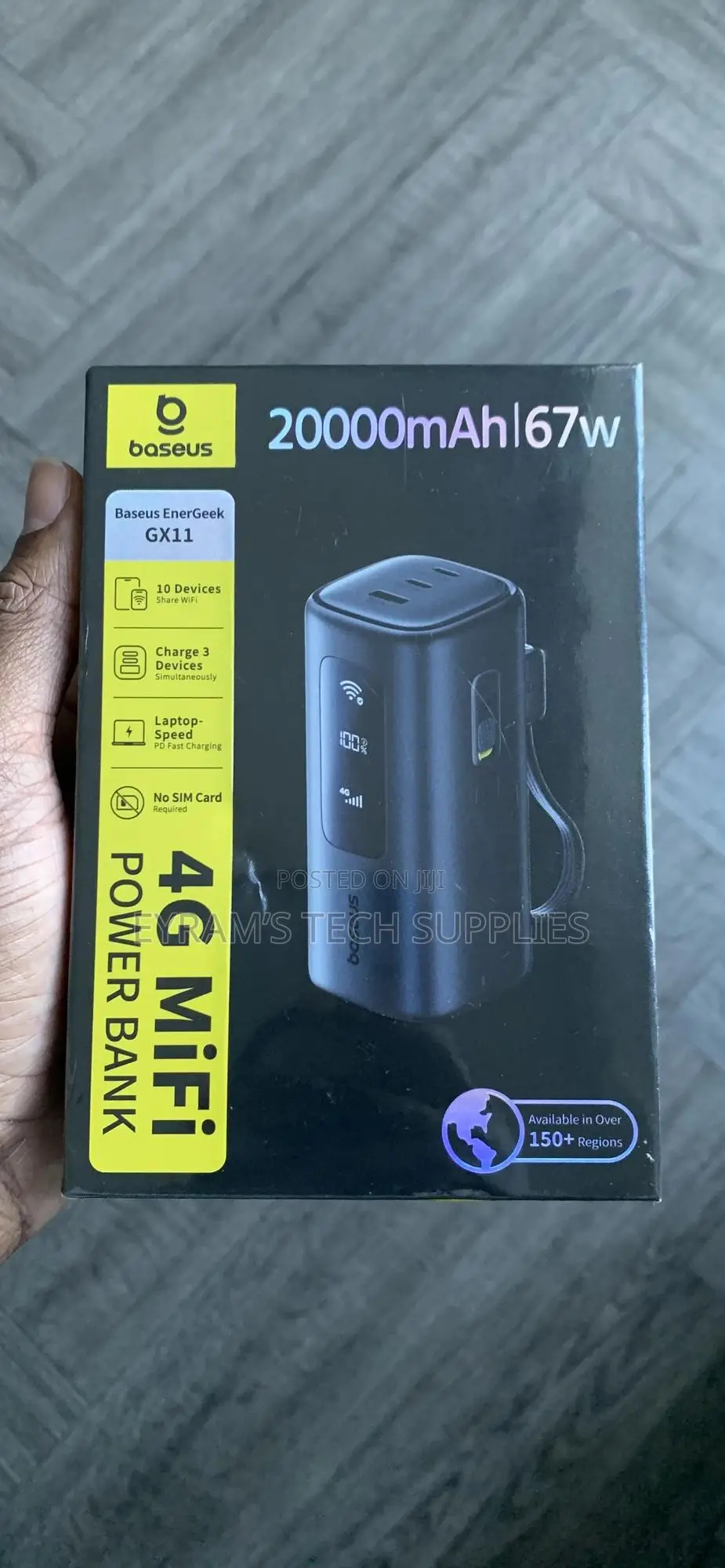Baseus Energeek Gx11 Mifi Power Bank 20000mah 67w
