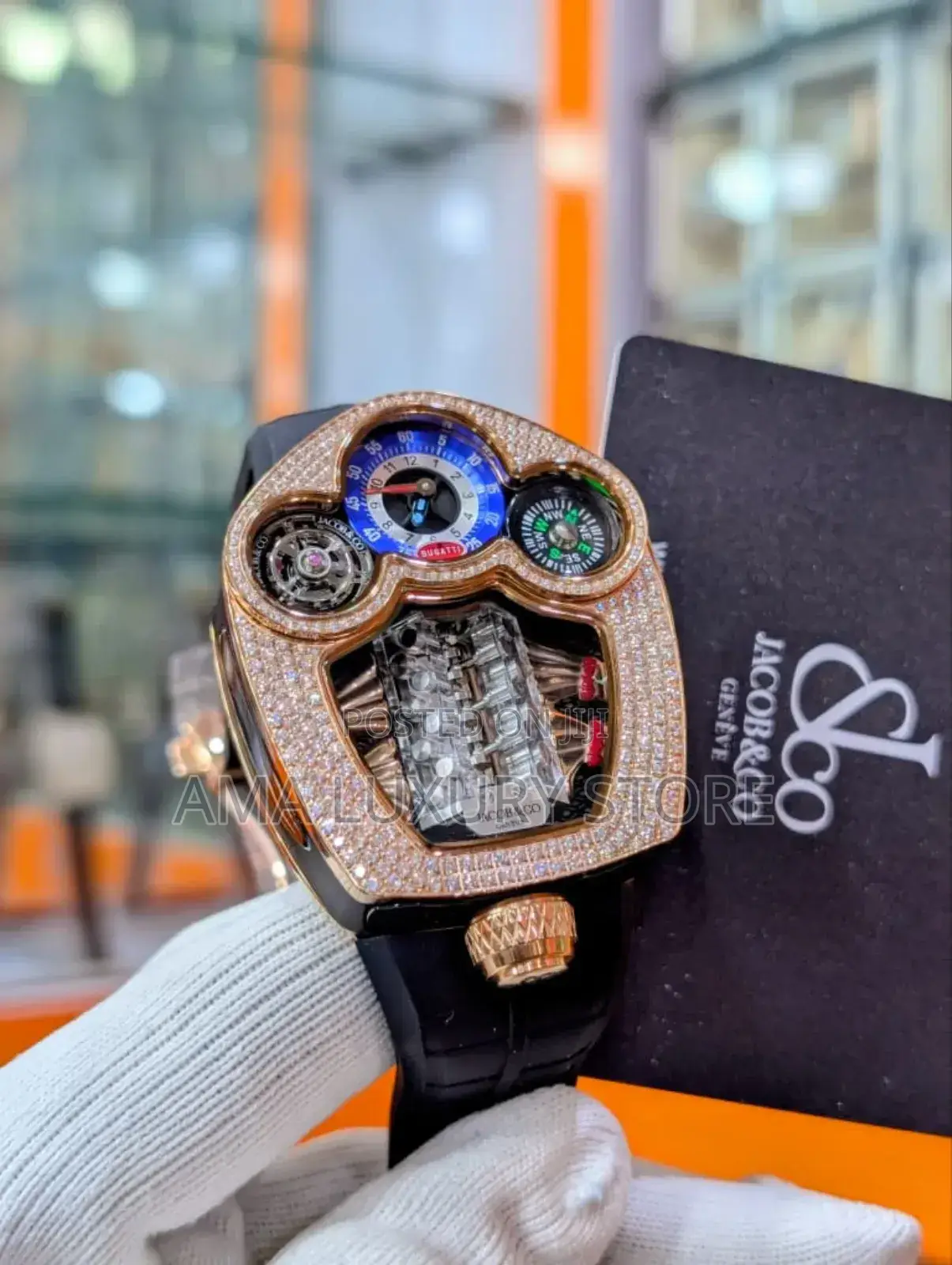 Jacob And Co Luxury Rubber Strap Designer Men's Wristwatches