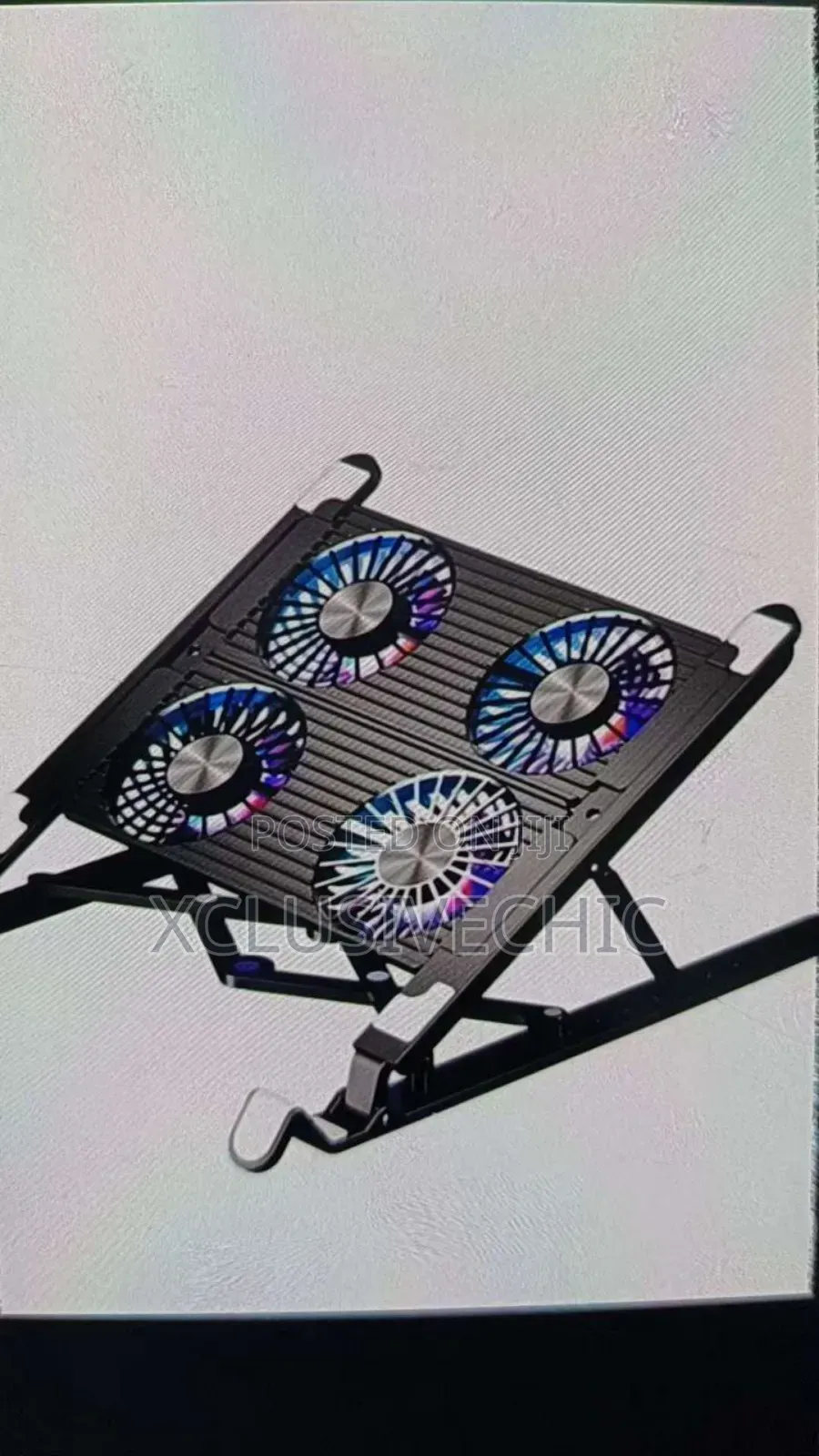 Steel Laptop Stand With 4 Cooling Fans