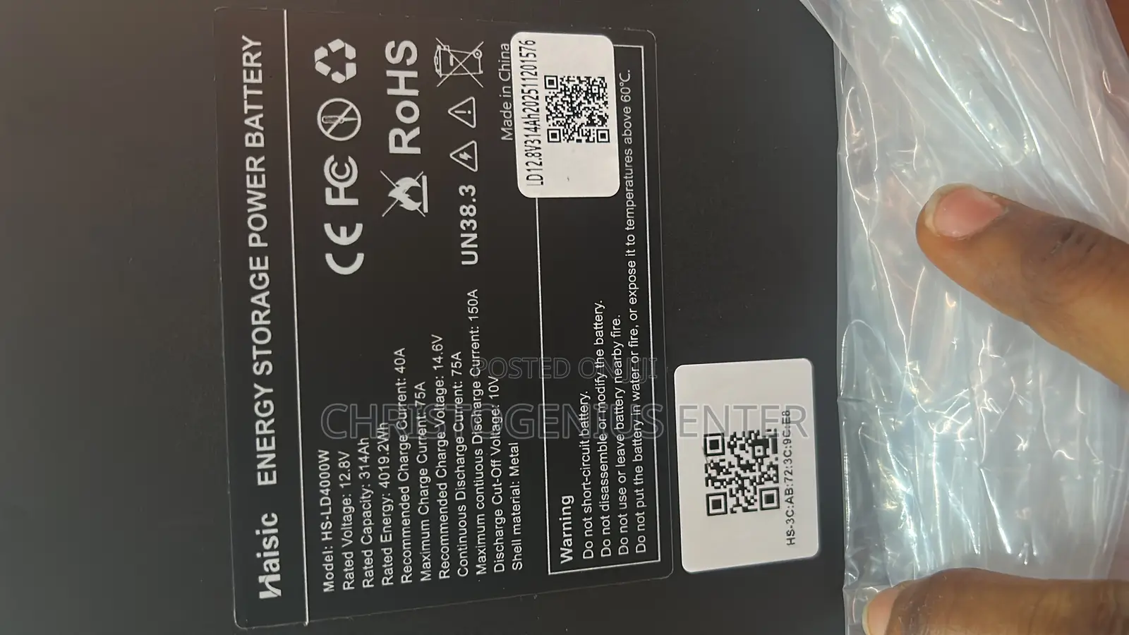 Haisic Lithium Batteries 4.2kwh 12 V