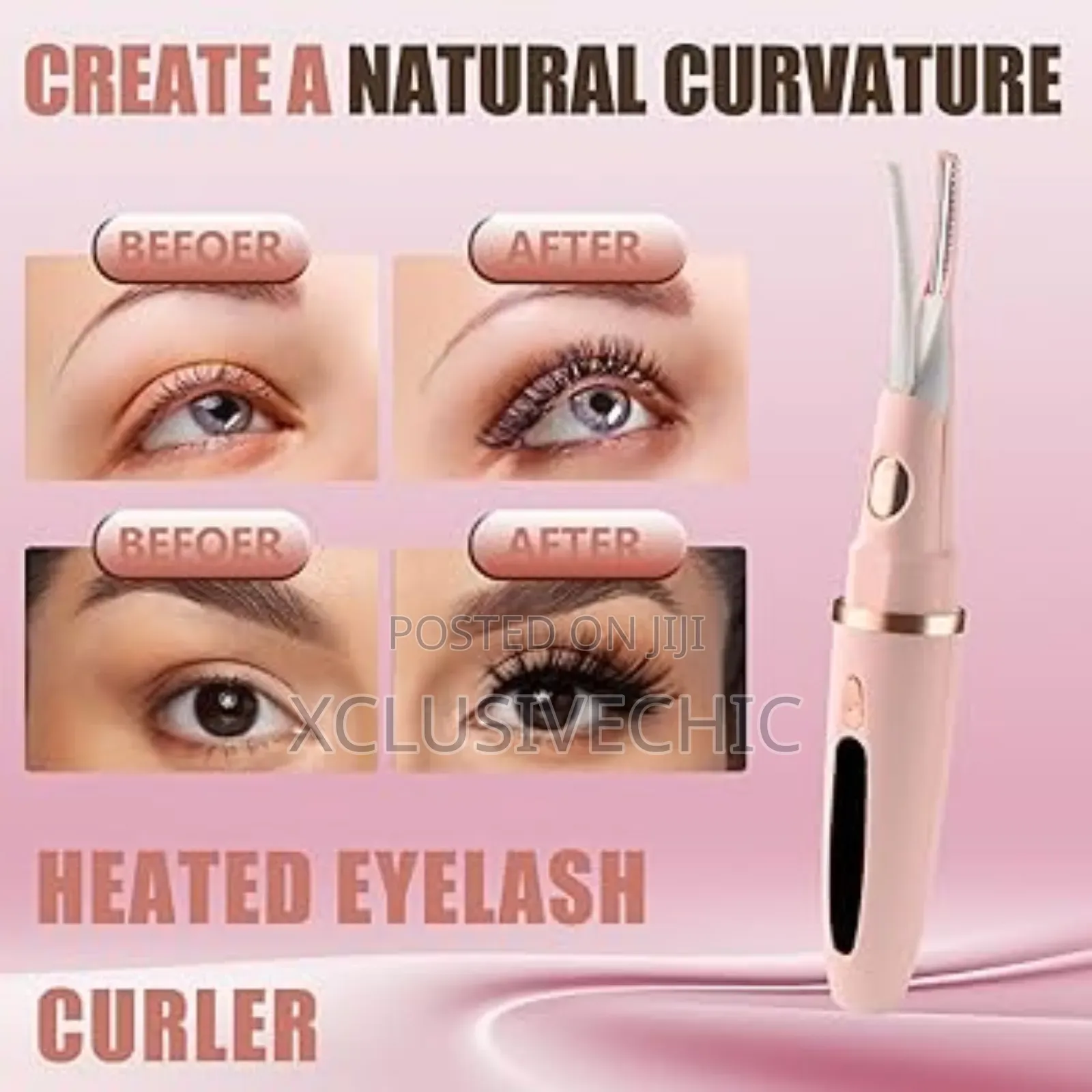 Rechargeable Heated Eyelash Curler