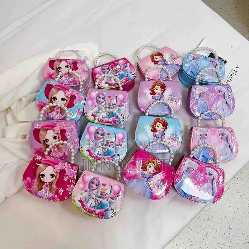 Girls Beaded Carton Character Handbags