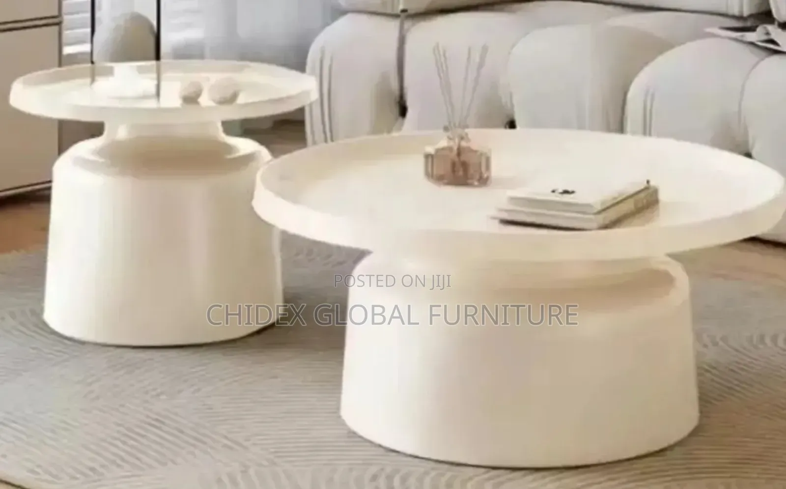 Wooden Top One Plus One Center Table With Steel Base