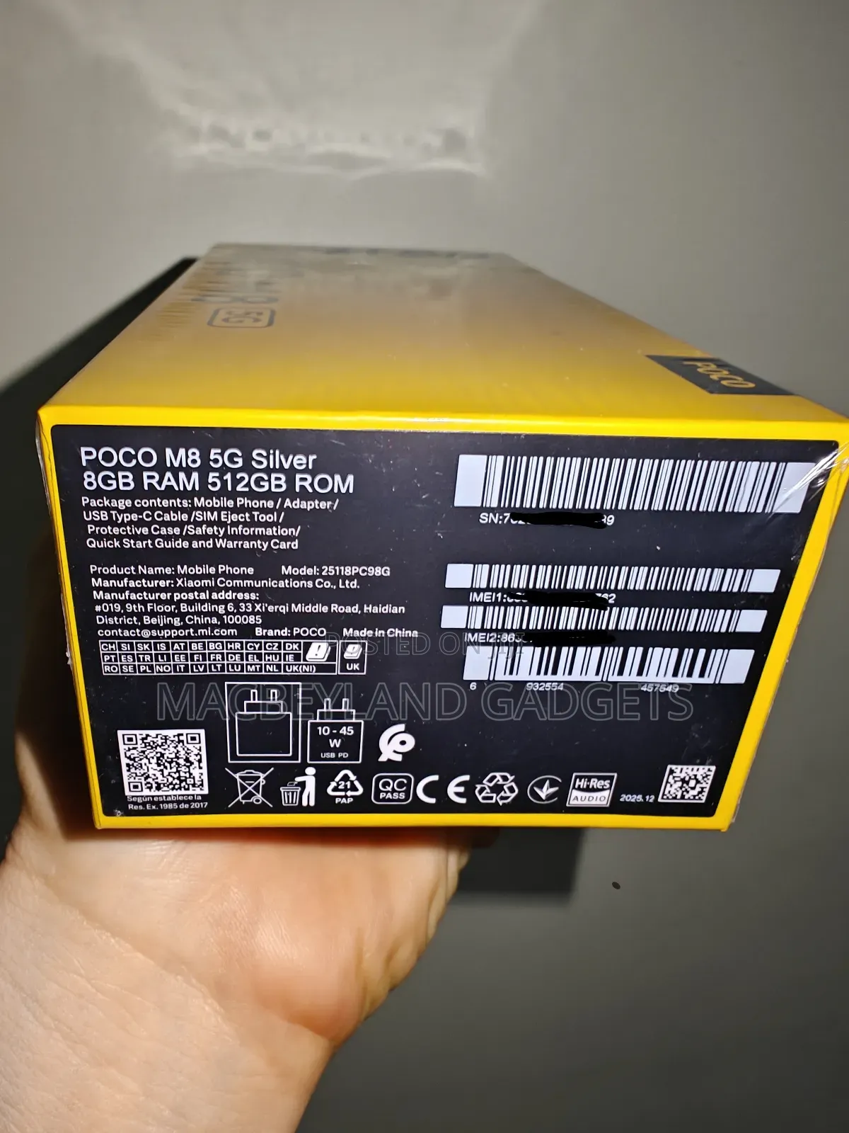 New Xiaomi Poco M8 512 GB Silver