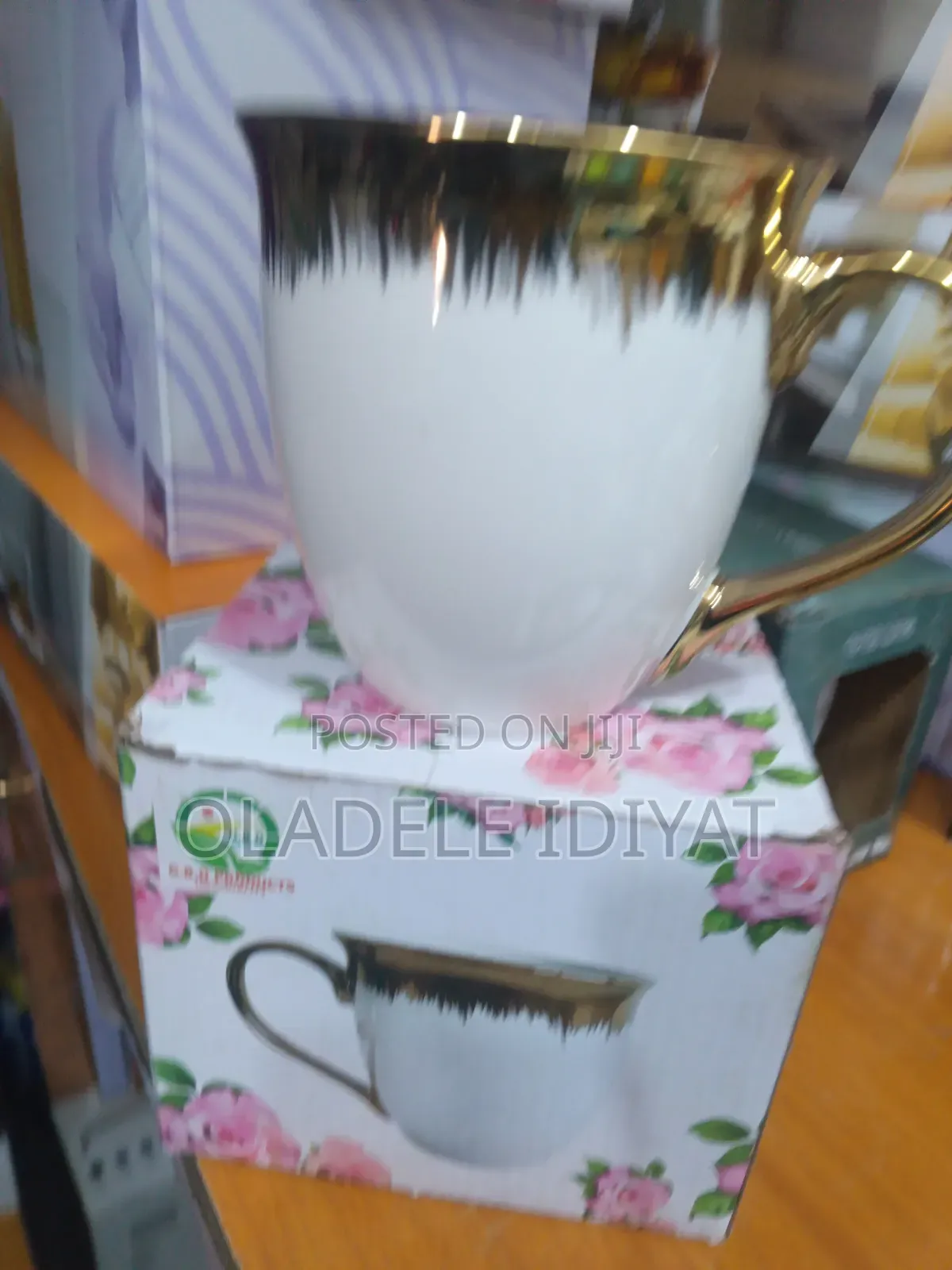 Gold Ceramic Mug Cup
