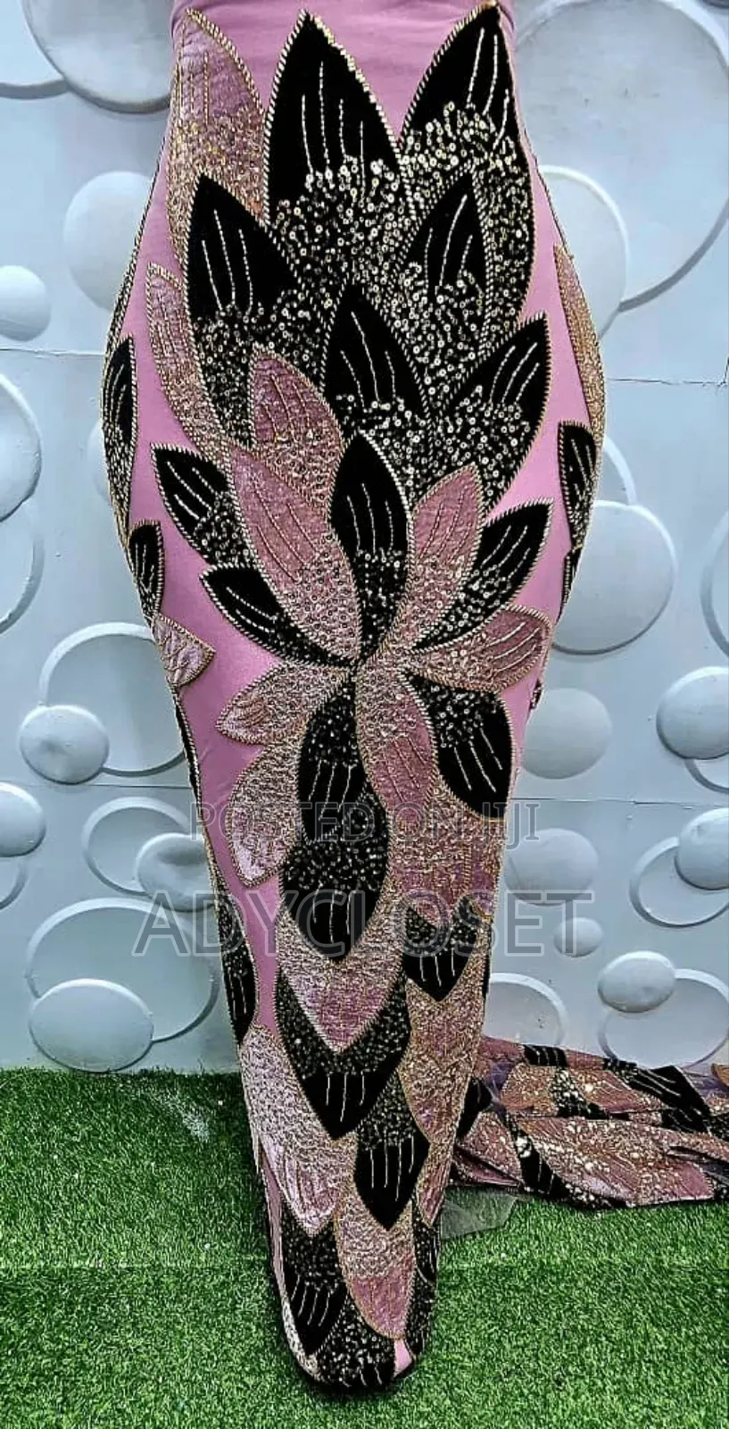 High Quality Luxury Velvet Beaded Lace