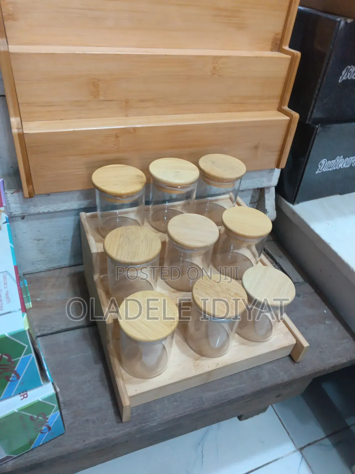 9pcs Spice Bottle With Rack