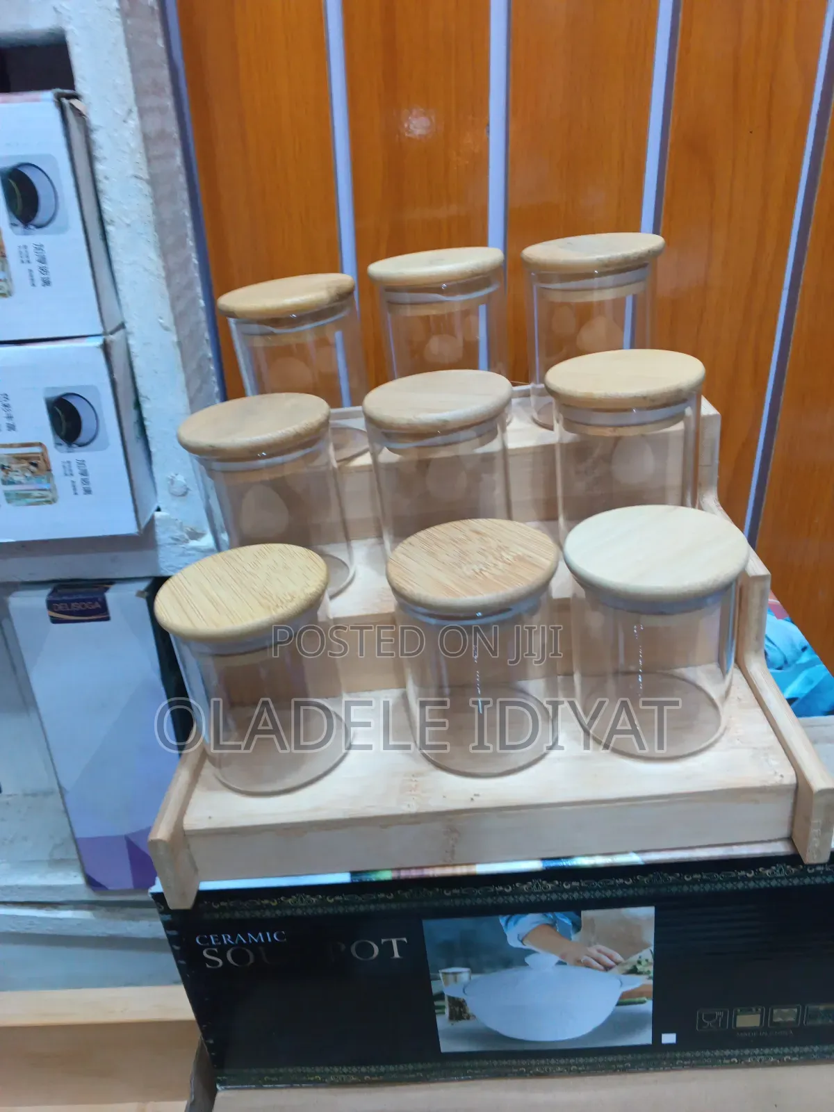 9pcs Spice Bottle With Rack