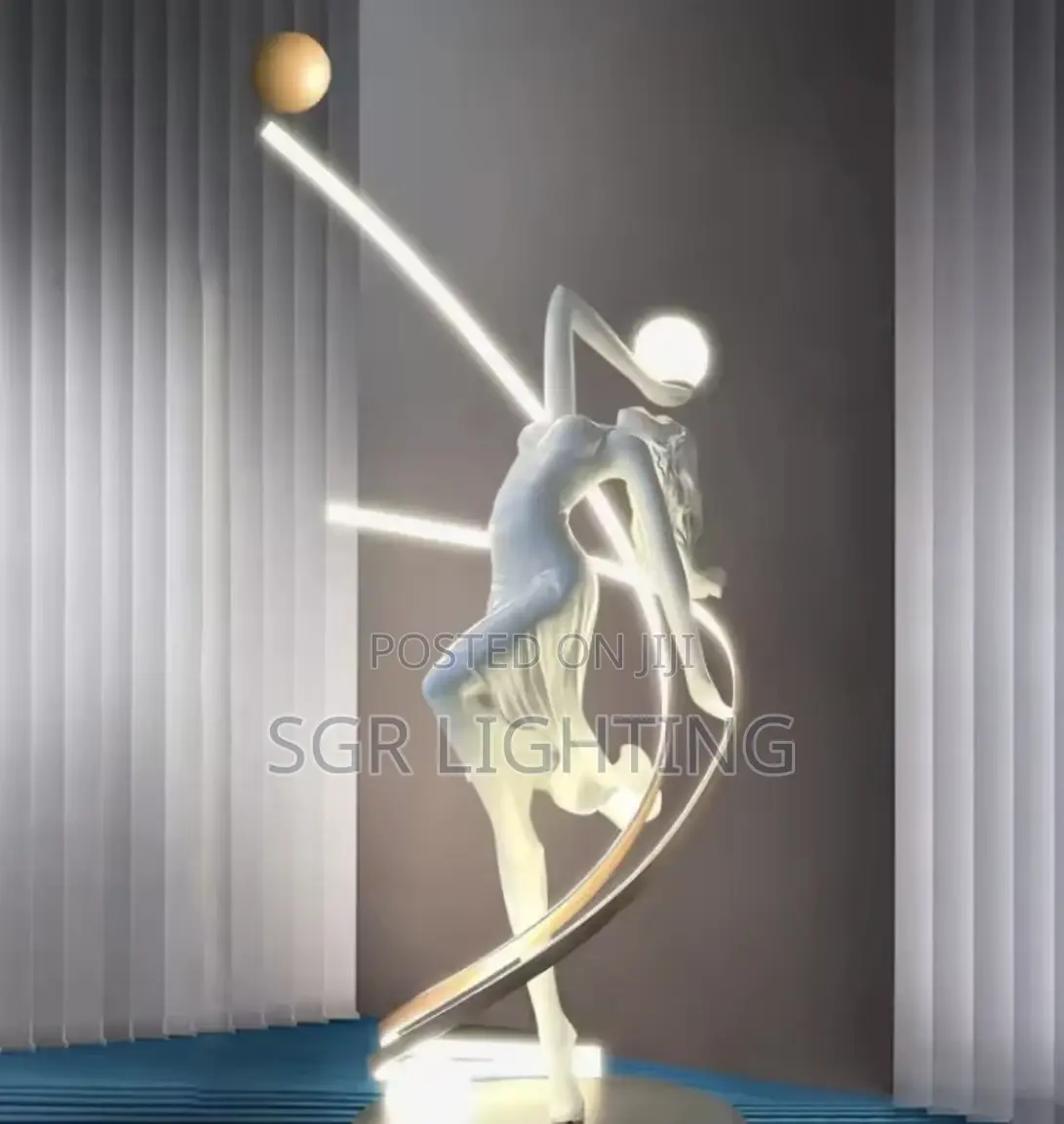 Sculpture Art Humanoid Lamp Living Room Villa Decoration Floor Lamp