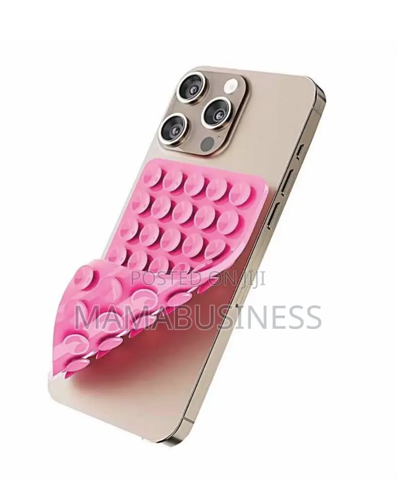 Detachable No Glue Double Side Silicone Suction Cup Phone Mount