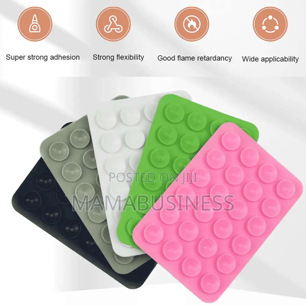 Detachable No Glue Double Side Silicone Suction Cup Phone Mount
