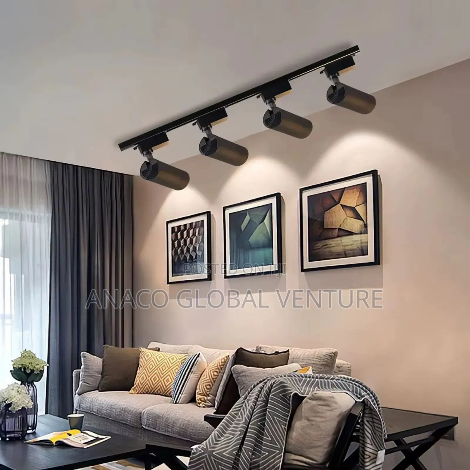 4 in 1 Track Light 3 Colours Light Black Body