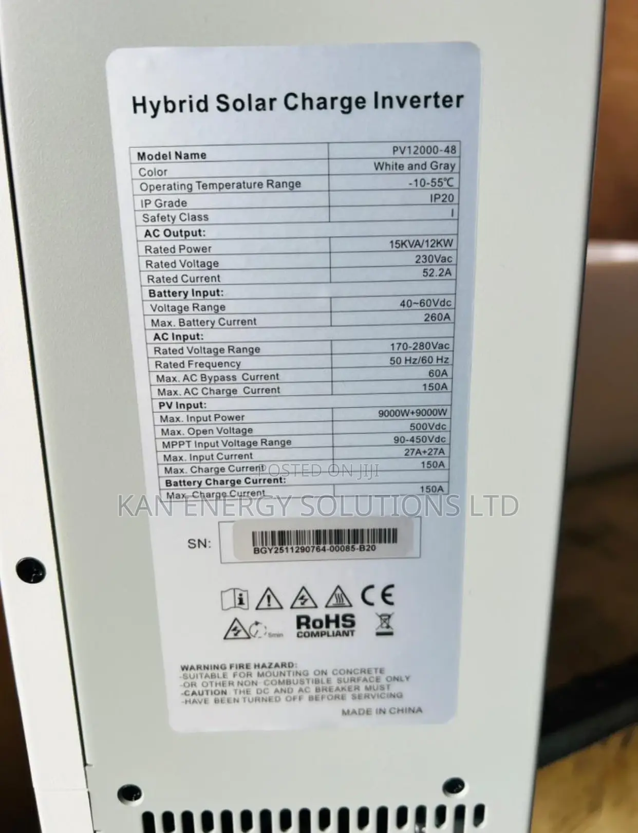 Haisic 15kva 48v Hybrid Inverter