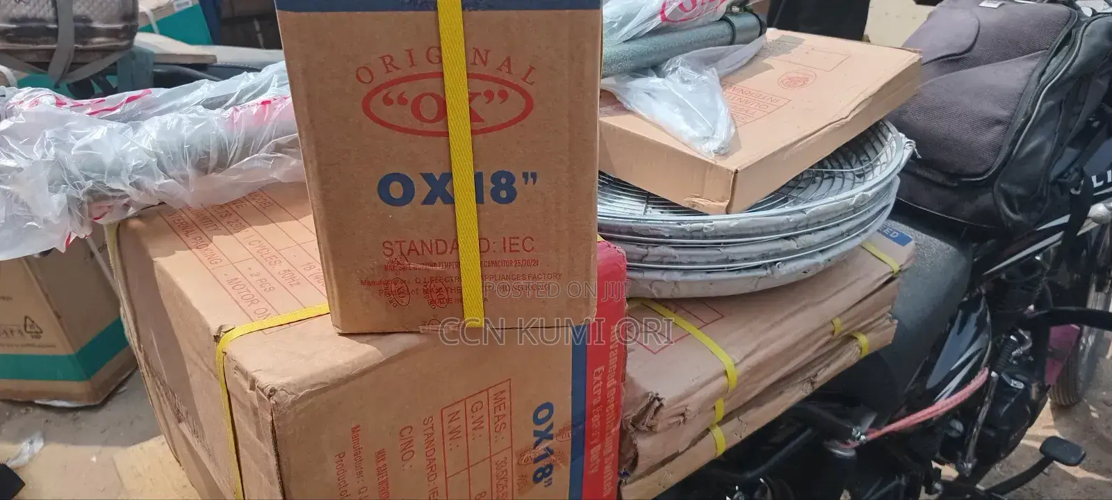 Ox Industrial 18-Inch Fan, Copper Coil