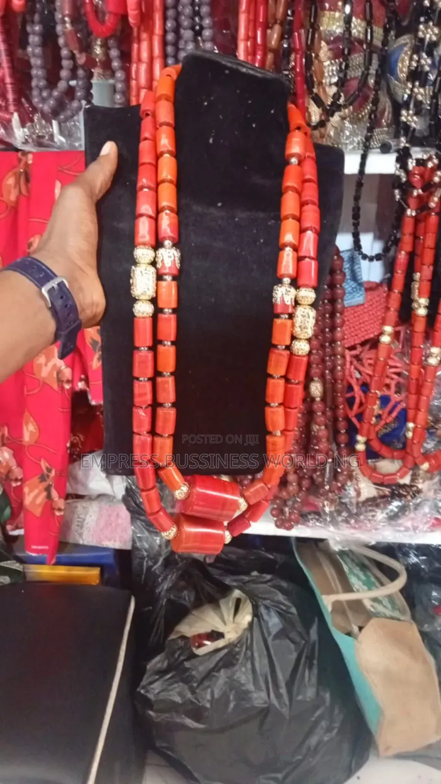 Coral Beads Set for Husband and Wife