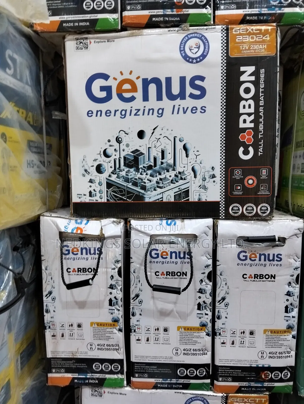 Genus Carbon (230ah/12v) Tubular Battery