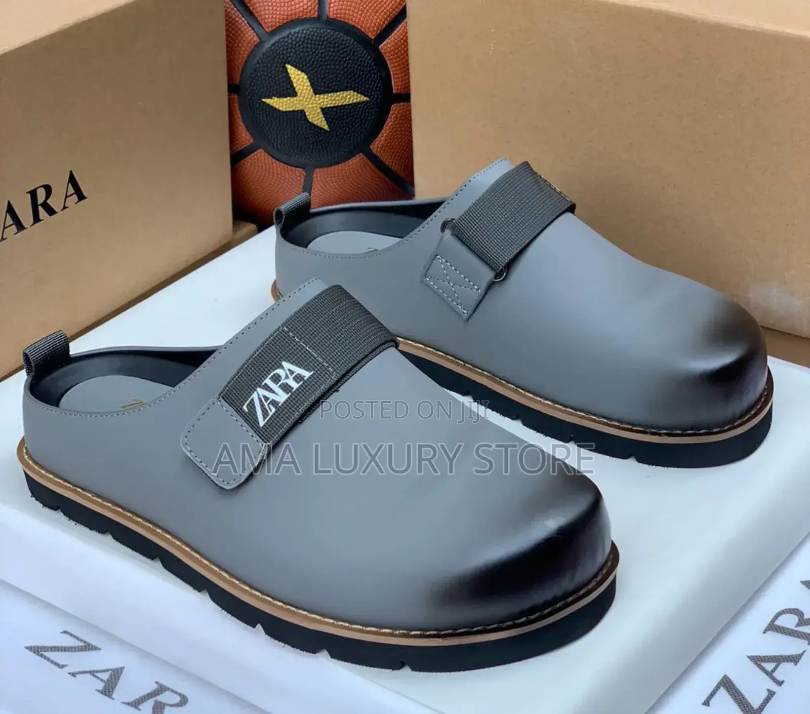Zara Luxury Designer Men's Leather Half Shoes