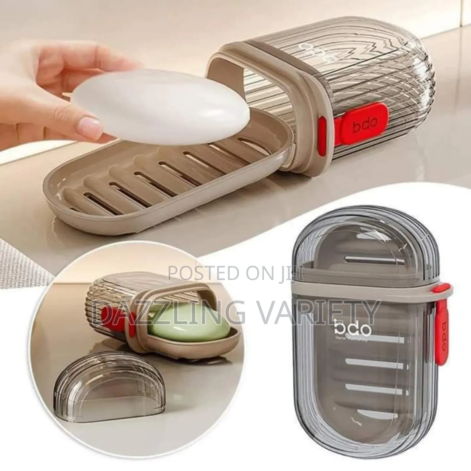 Portable Soap Case With Draining Tray