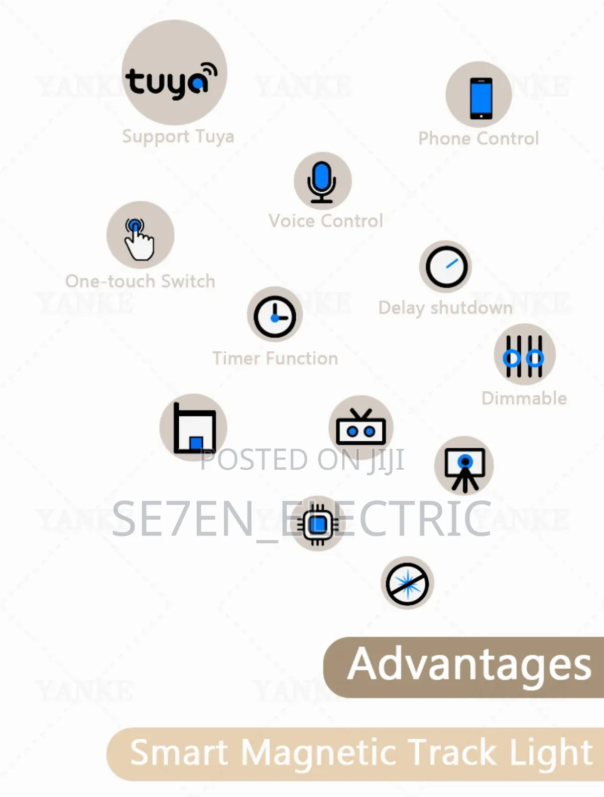 Smart Tuya Magnetic Track Light Mobile App Control