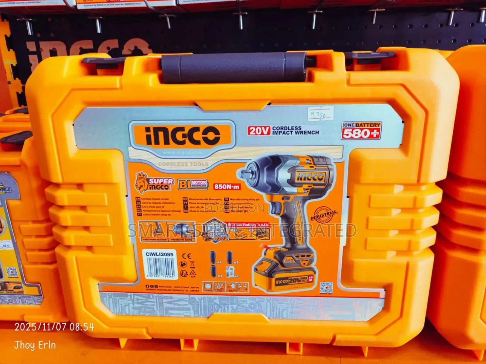 Ingco Ciwli2085 20v Cordless Impact Wrench.